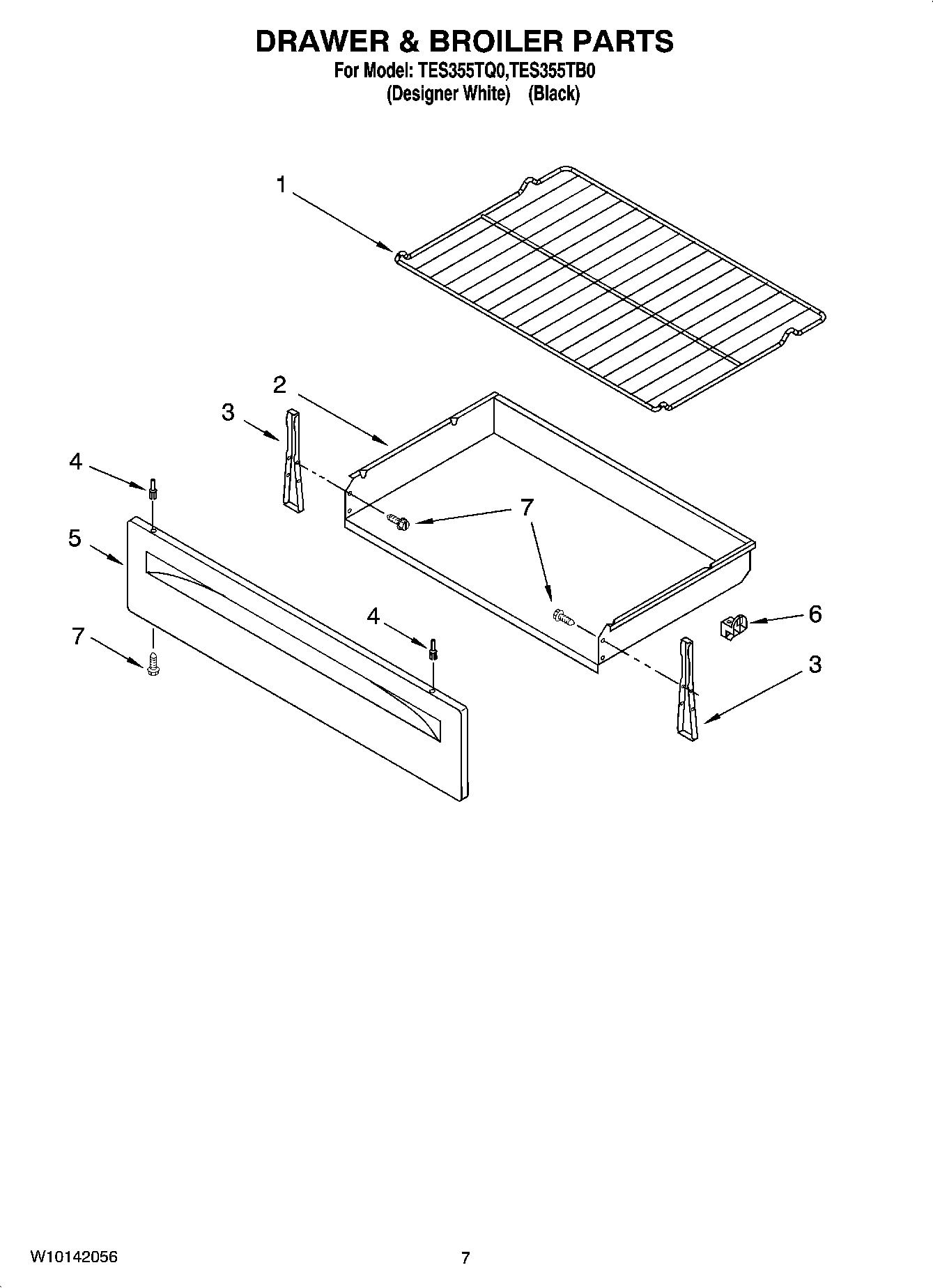 05 - DRAWER & BROILER PARTS, OPTIONAL PARTS
