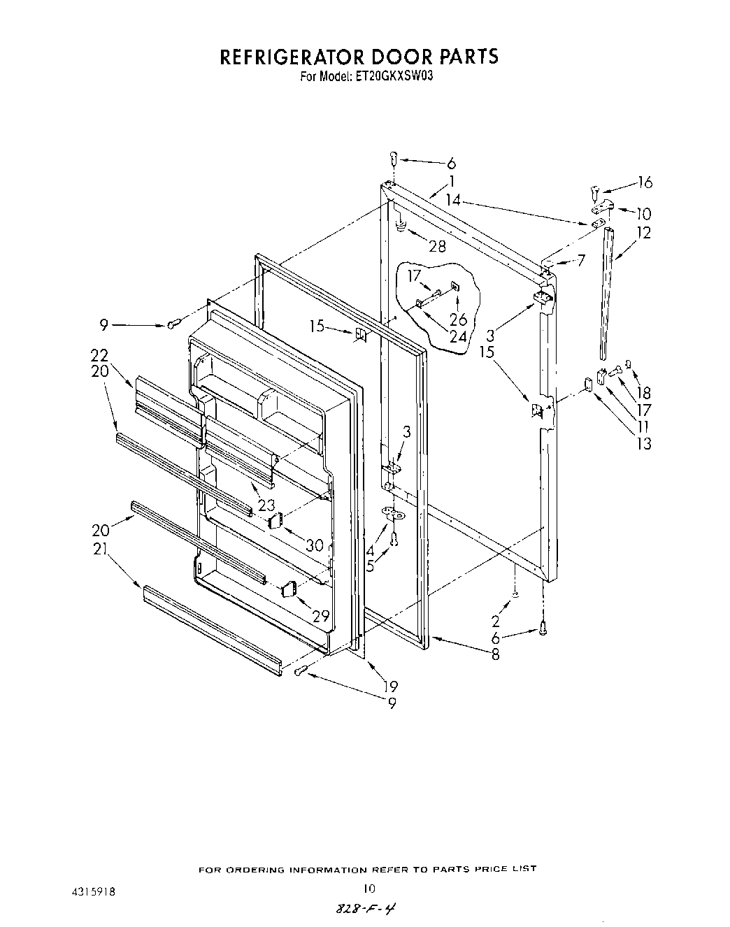 08 - REFRIGERATOR DOOR , LIT/OPTIONAL