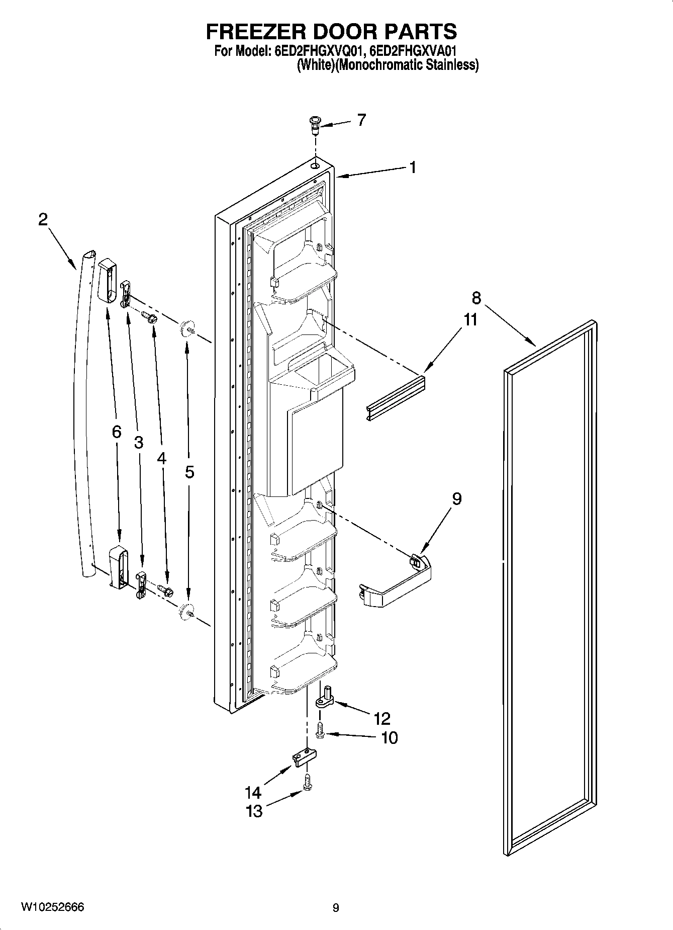 07 - FREEZER DOOR PARTS