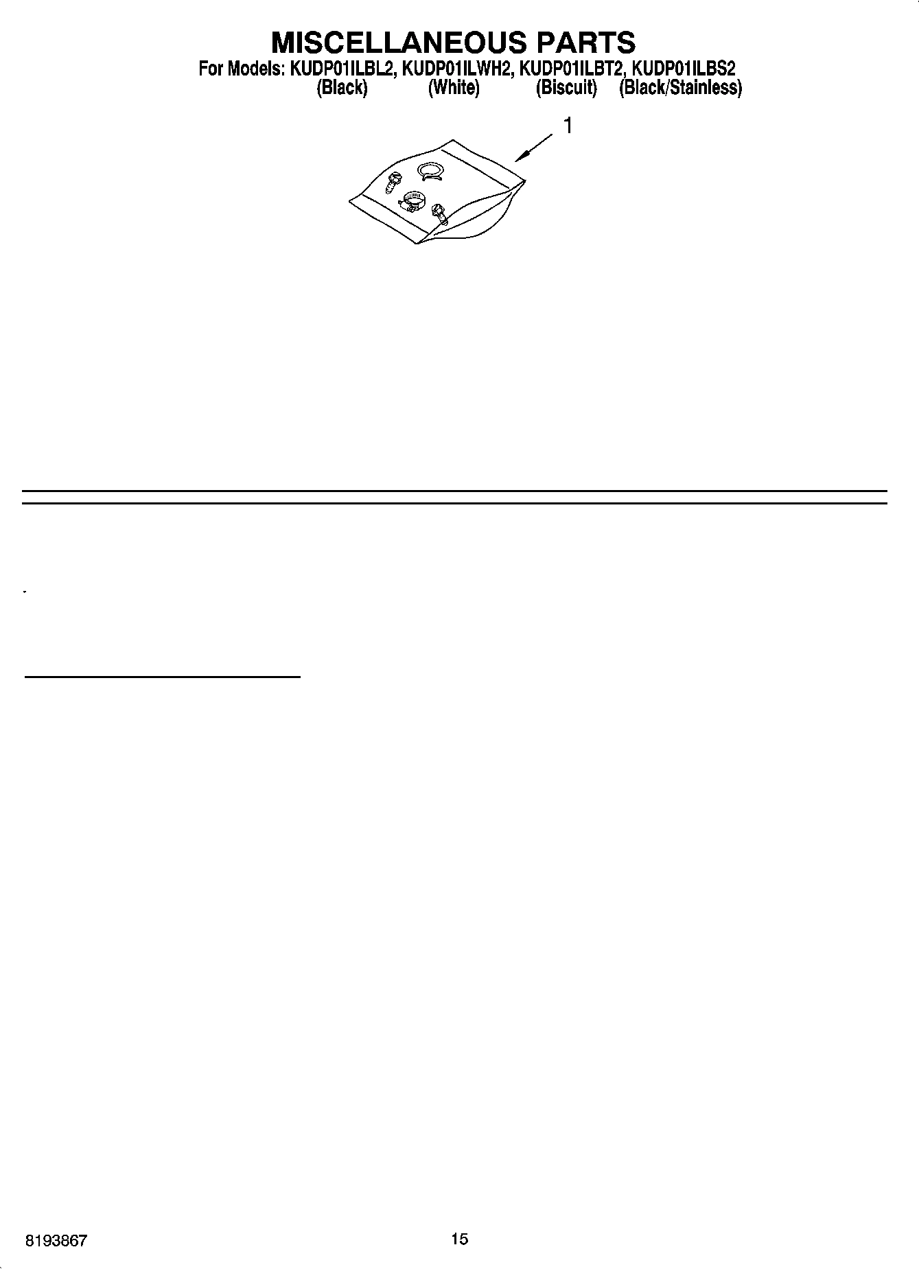 12 - MISCELLANEOUS PARTS OPTIONAL PARTS (NOT INCLUDED)