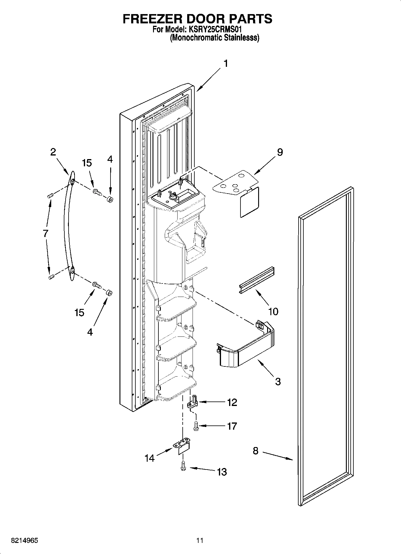 07 - FREEZER DOOR PARTS