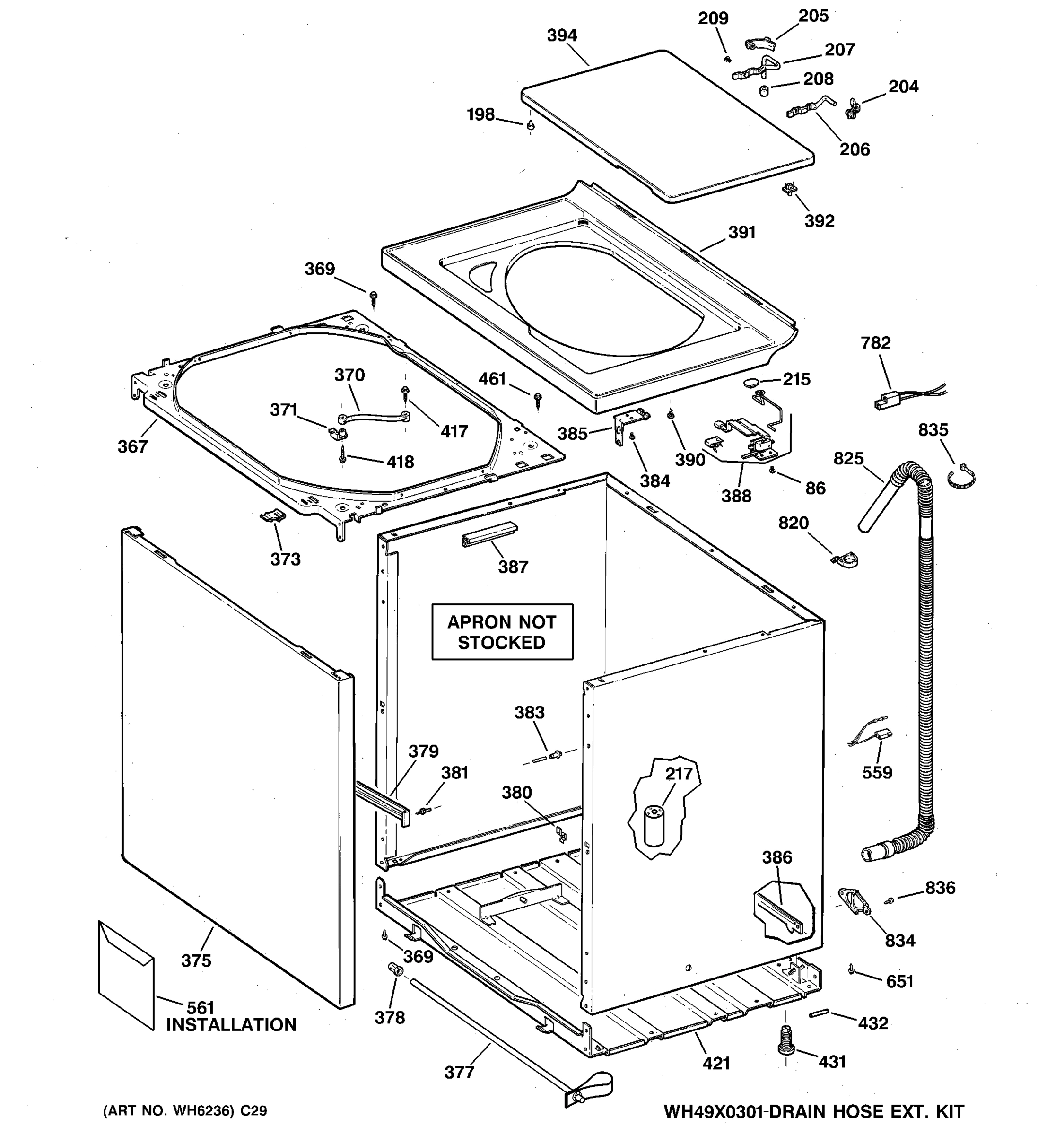 CABINET, COVER & FRONT PANEL