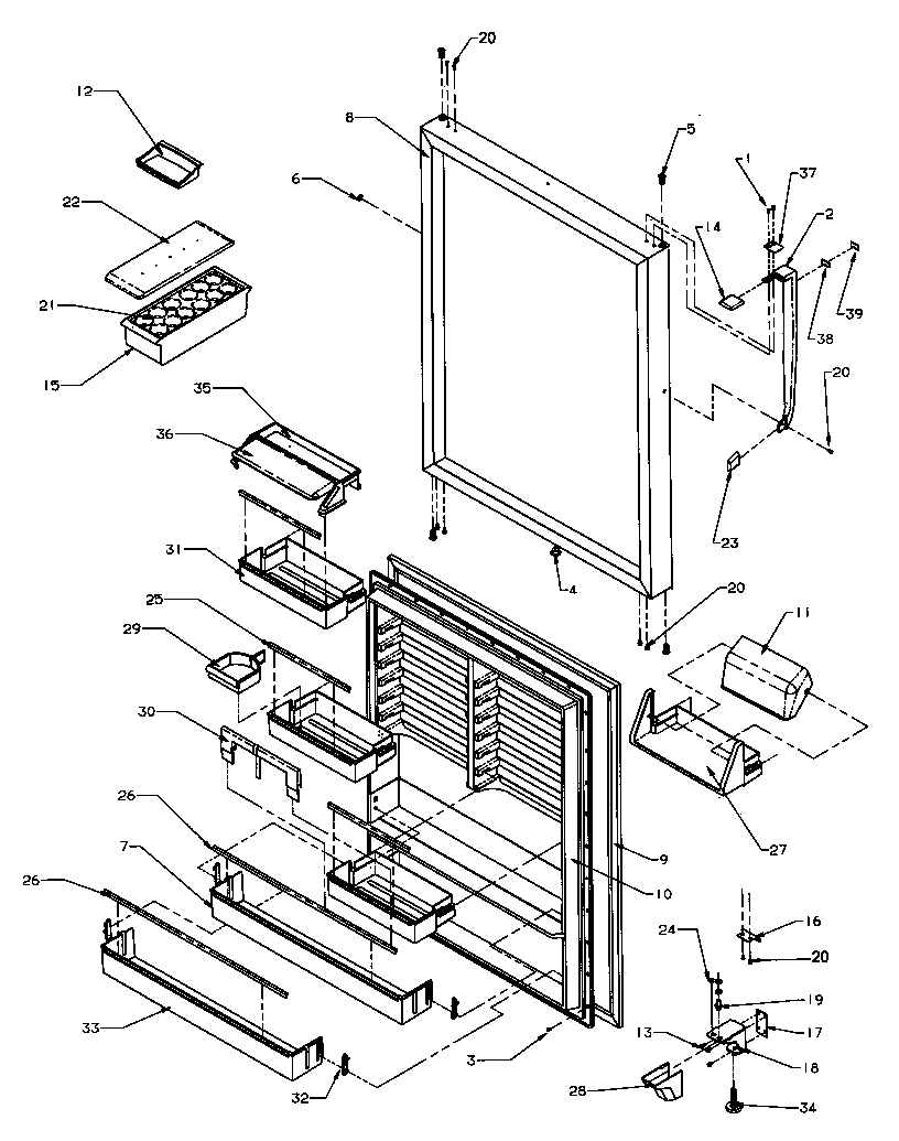 10 - REF DOOR ASSY