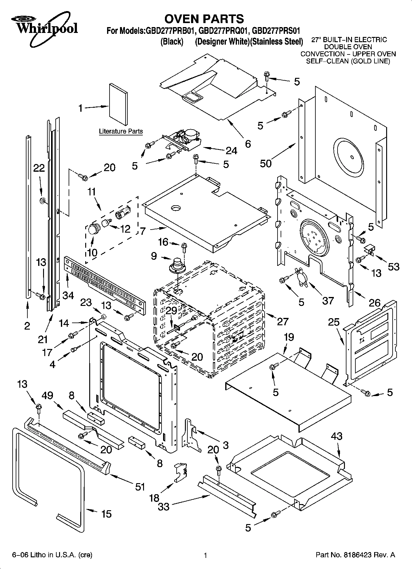 01 - OVEN PARTS