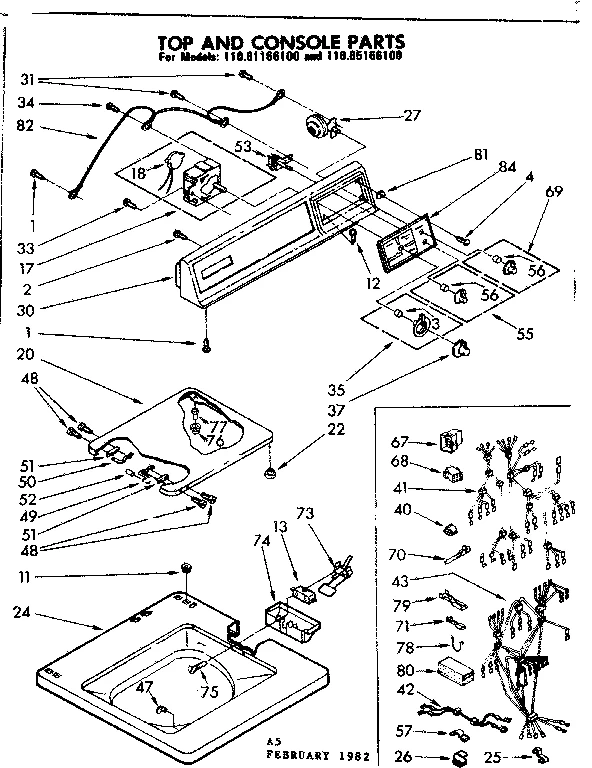 TOP AND CONSOLE PARTS