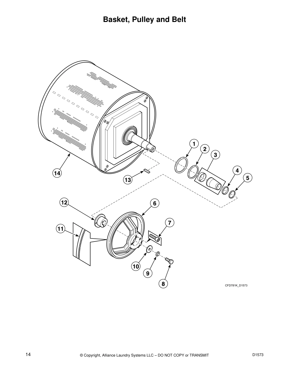 Basket, Pulley and Belt