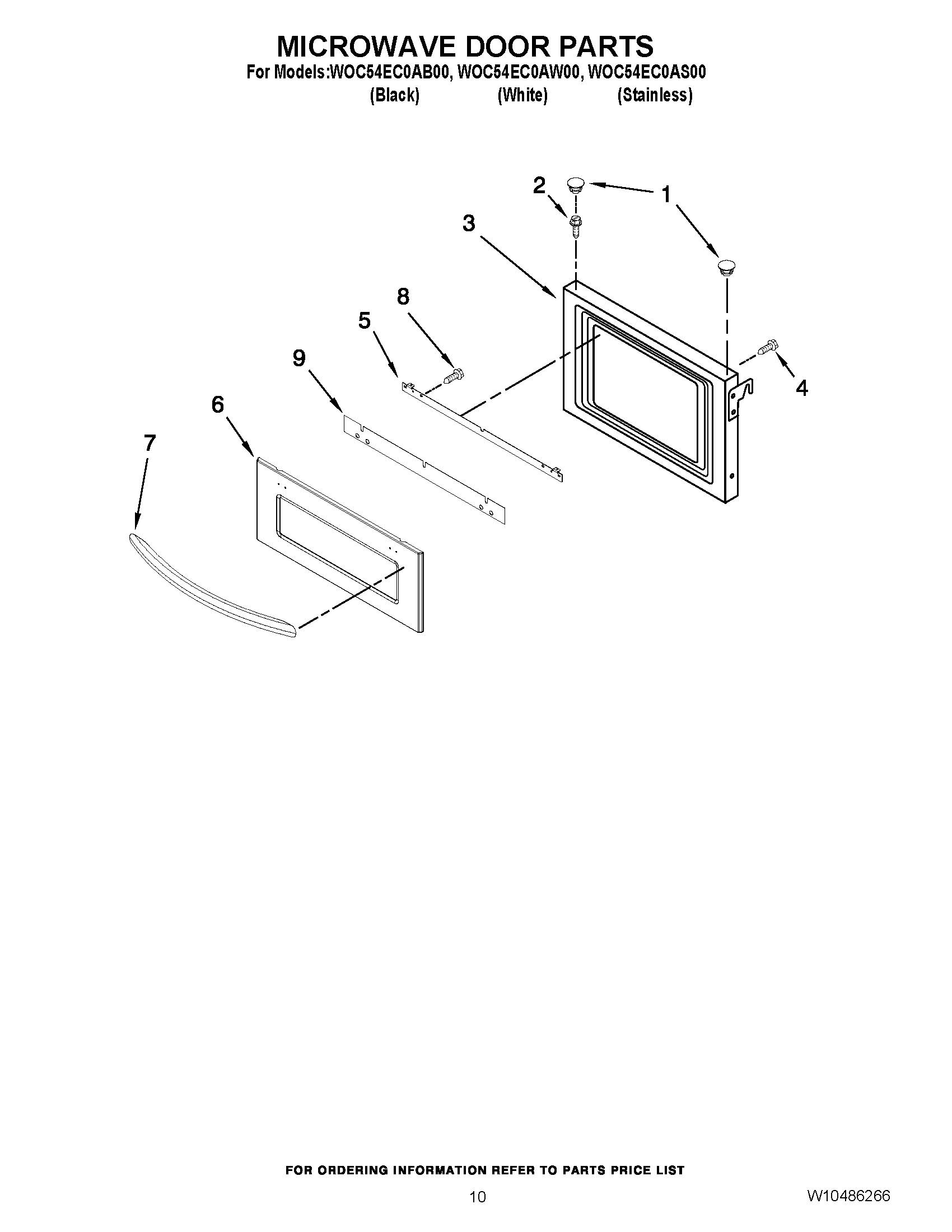 08 - MICROWAVE DOOR PARTS