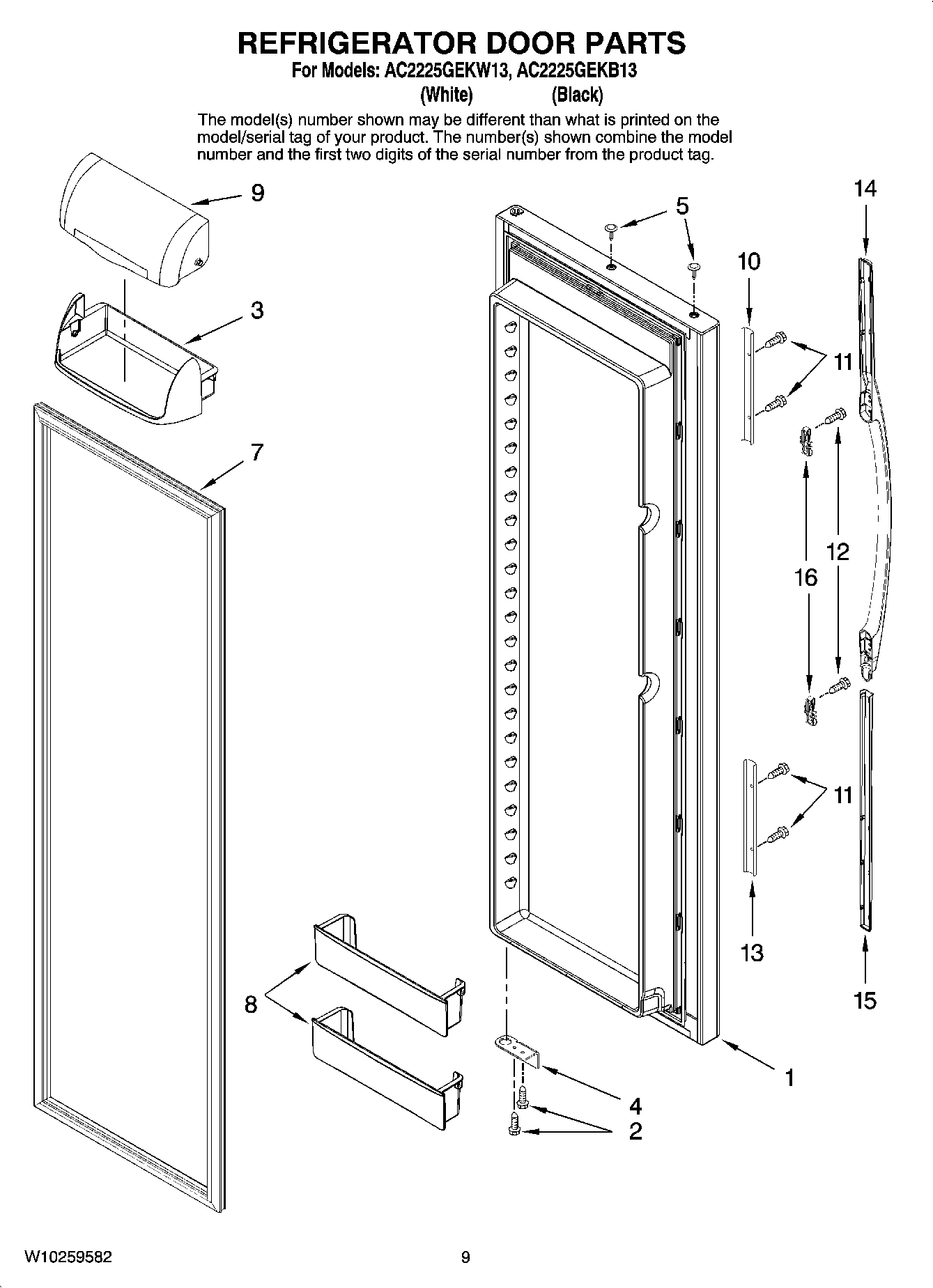06 - REFRIGERATOR DOOR PARTS