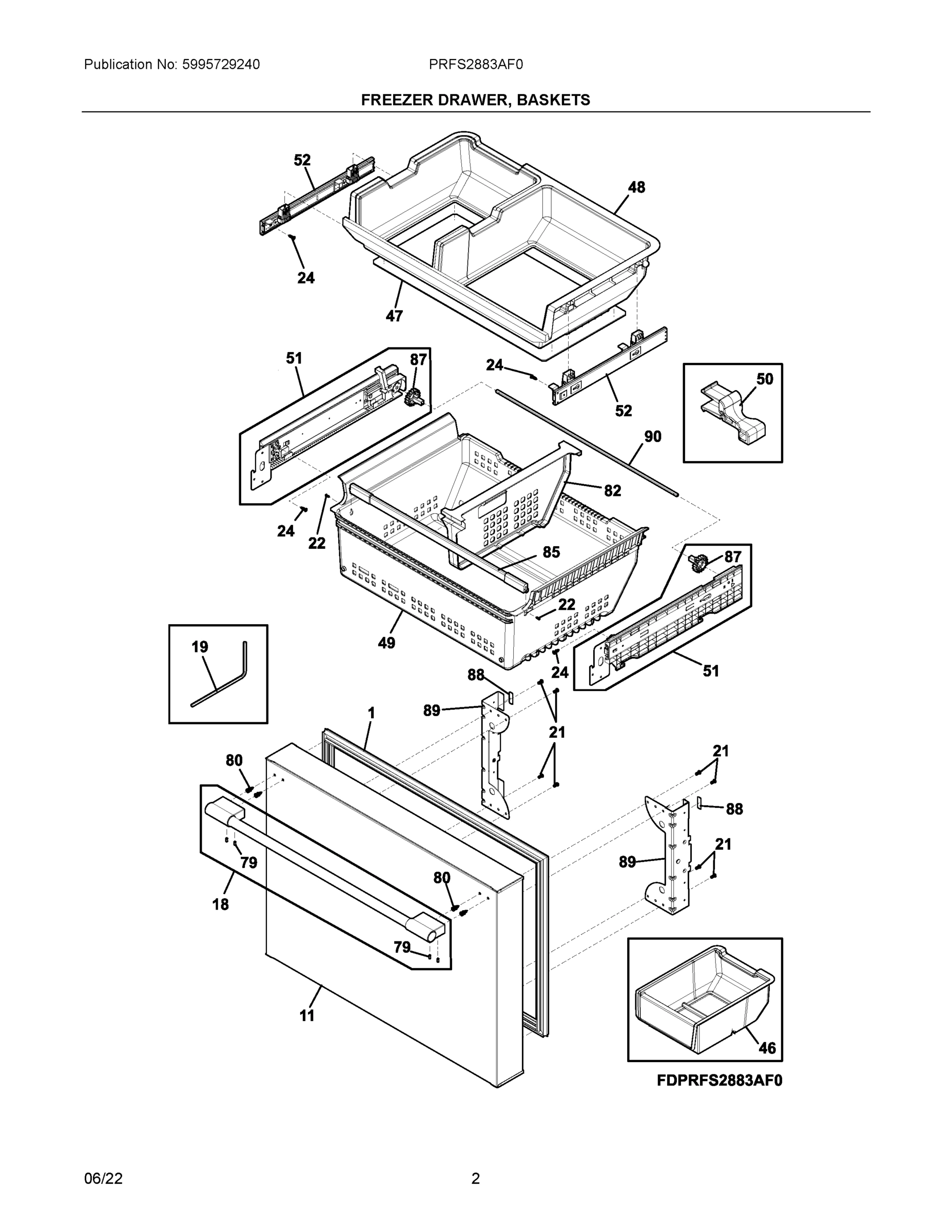 02 - FREEZER DRAWER, BASKETS