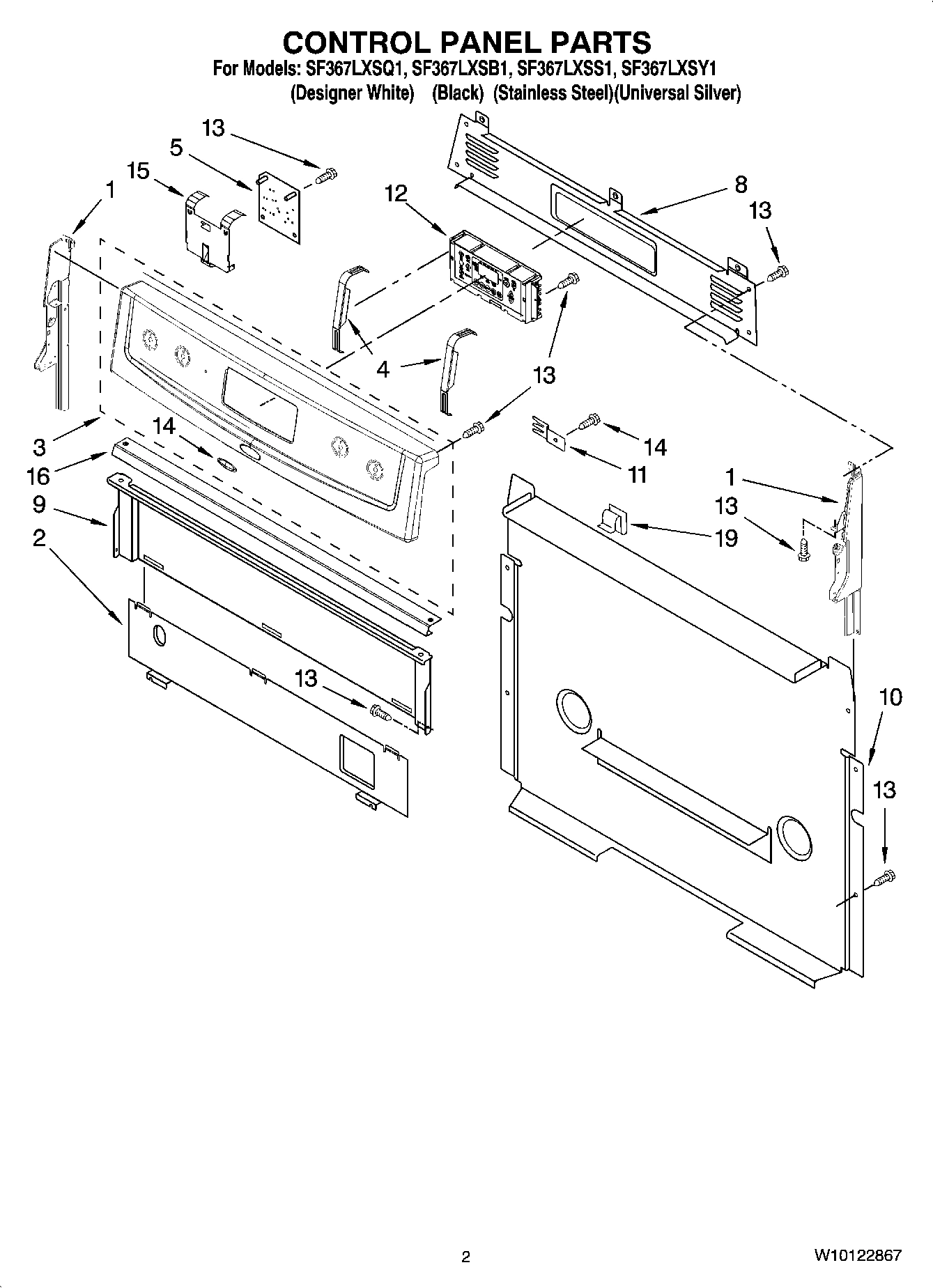02 - CONTROL PANEL PARTS