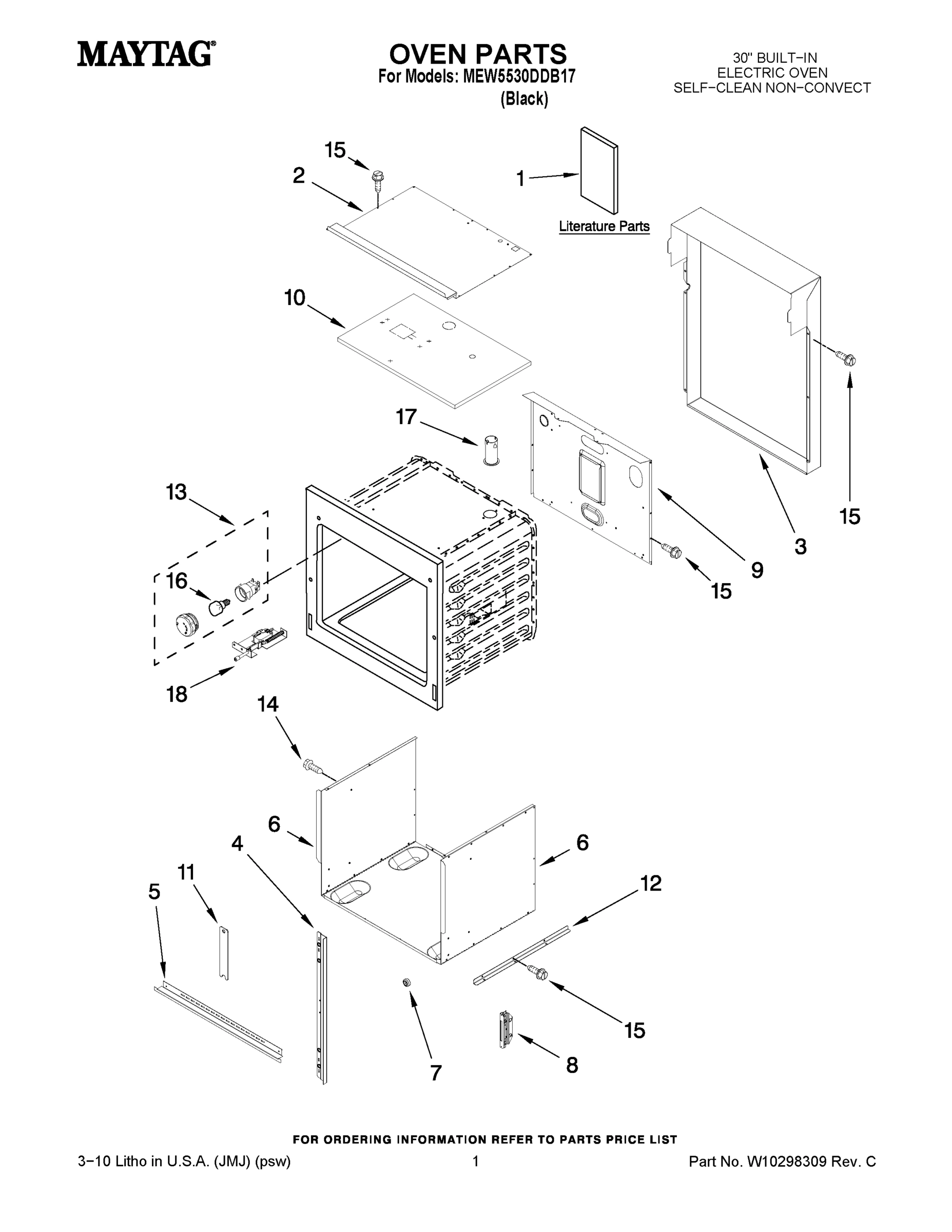 01 - OVEN PARTS