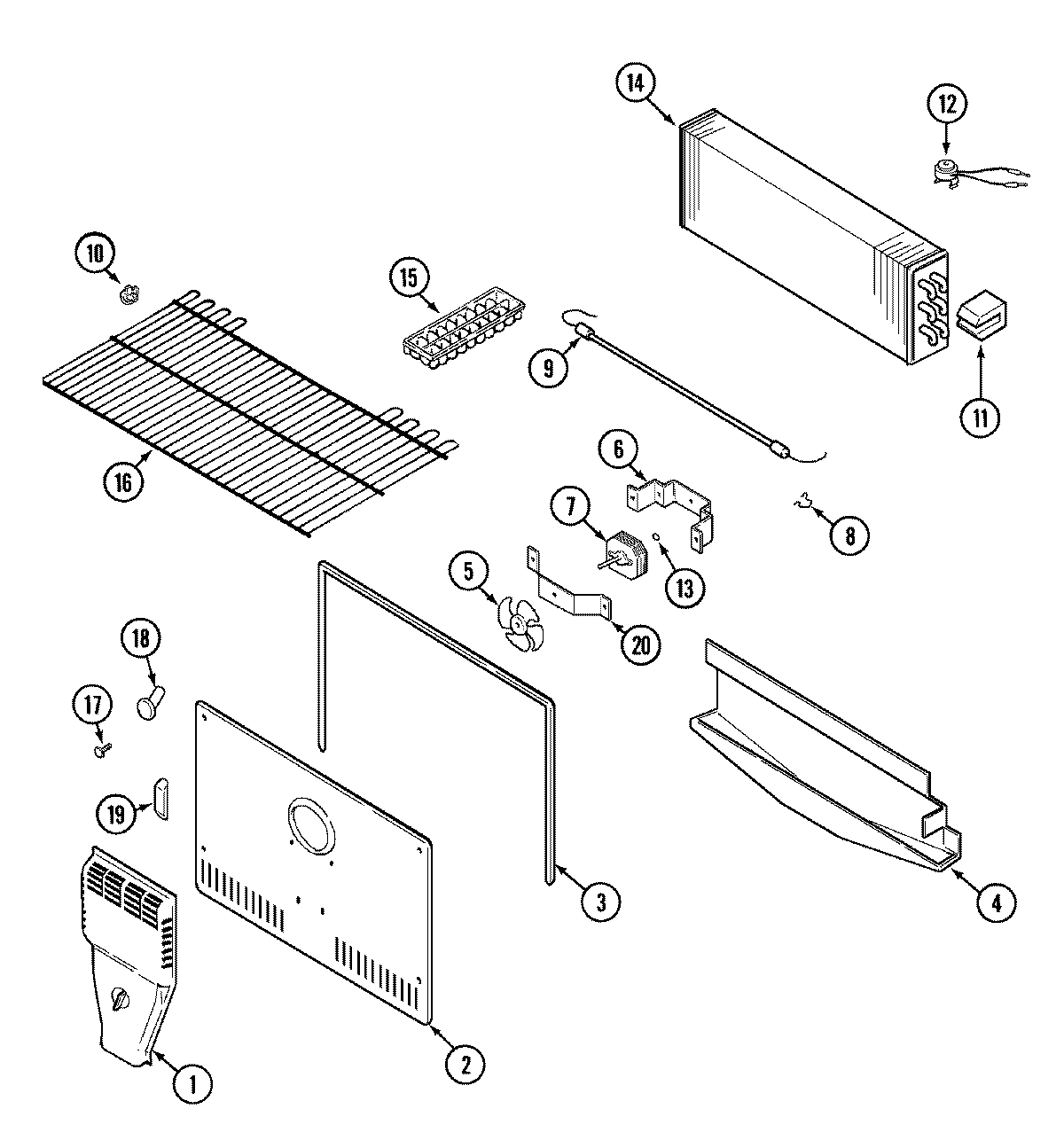 02 - FREEZER COMPARTMENT (BISQUE)