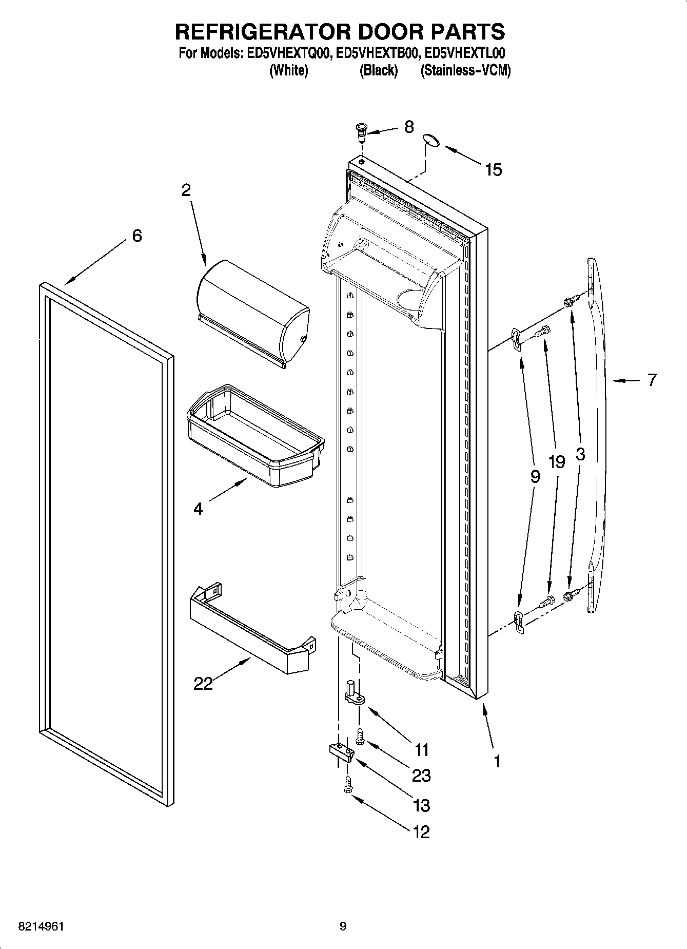 06 - REFRIGERATOR DOOR PARTS