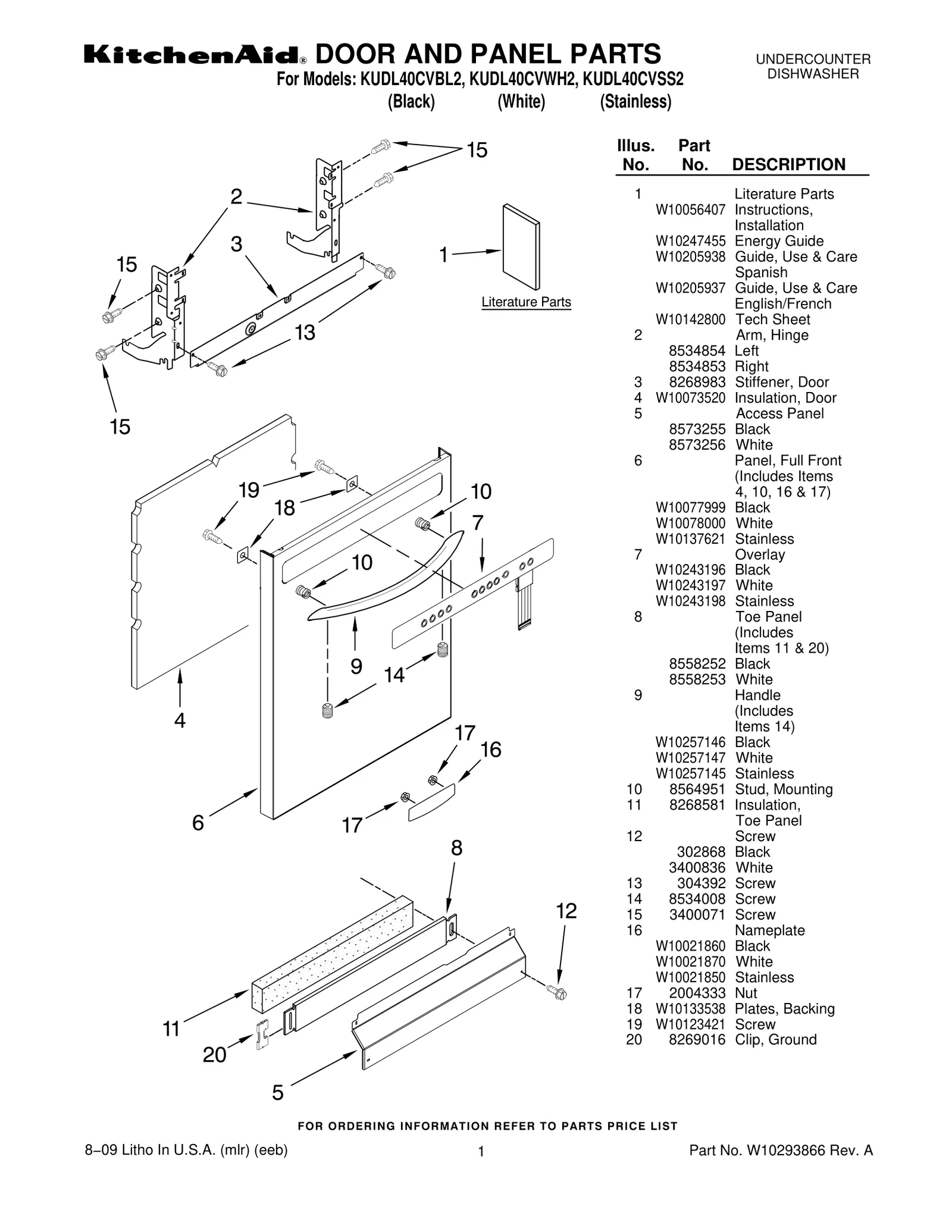 DOOR AND PANEL PARTS