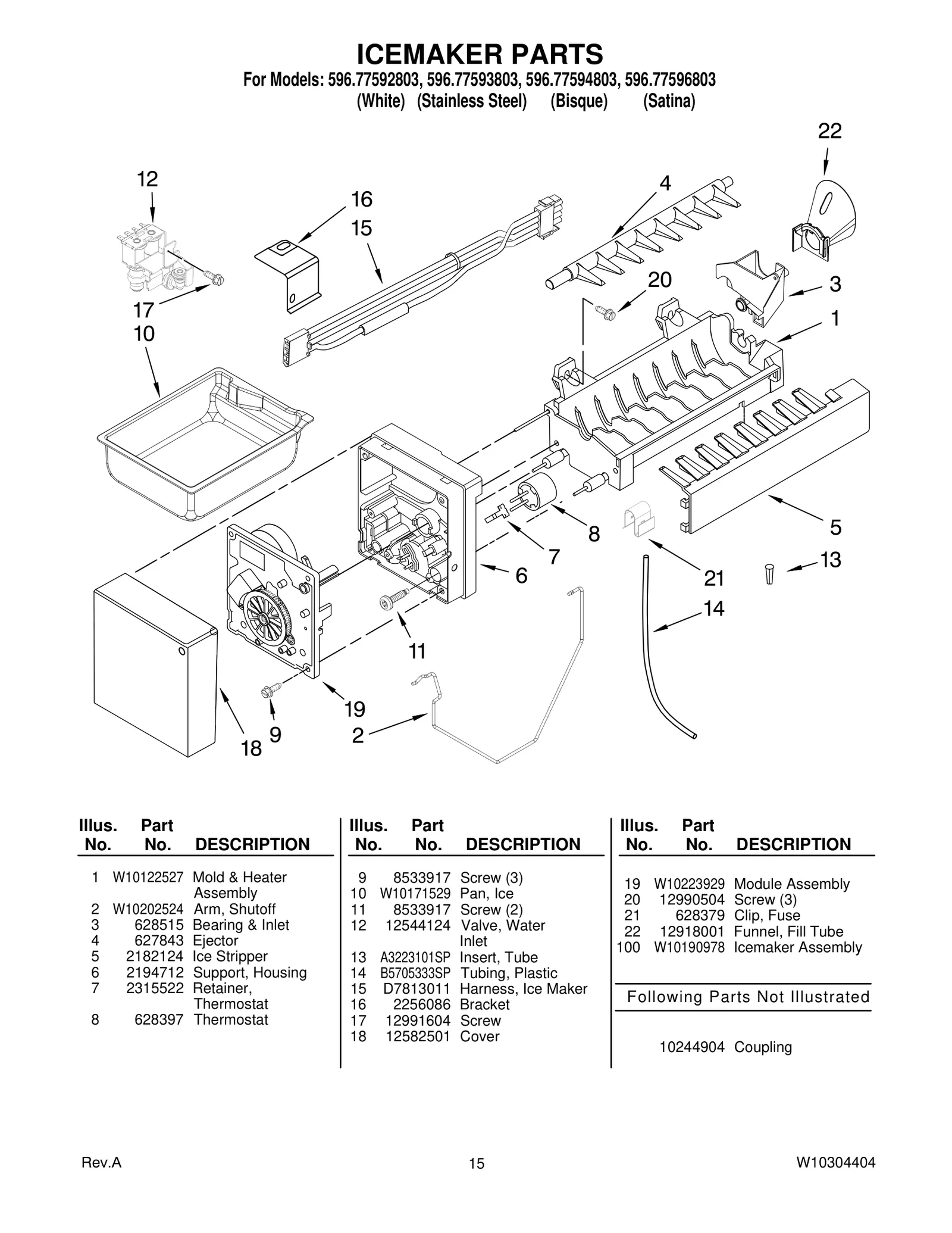 ICEMAKER PARTS