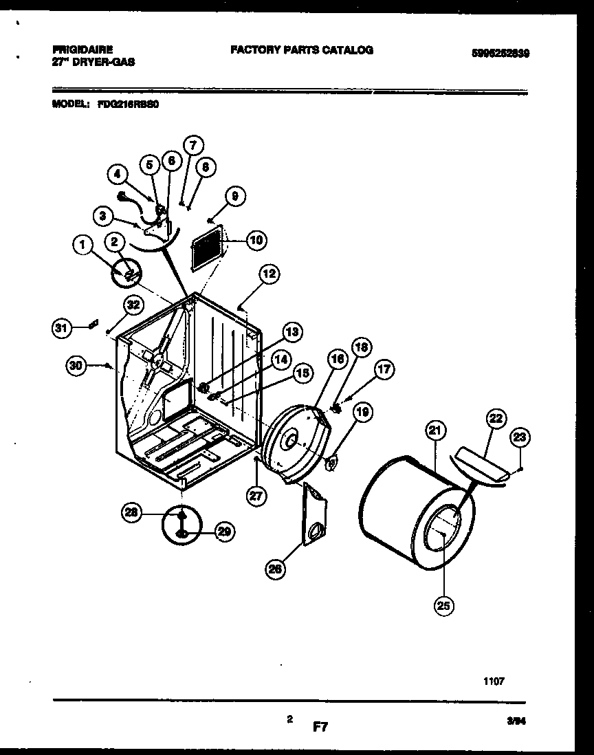 02 - CABINET AND COMPONENT PARTS