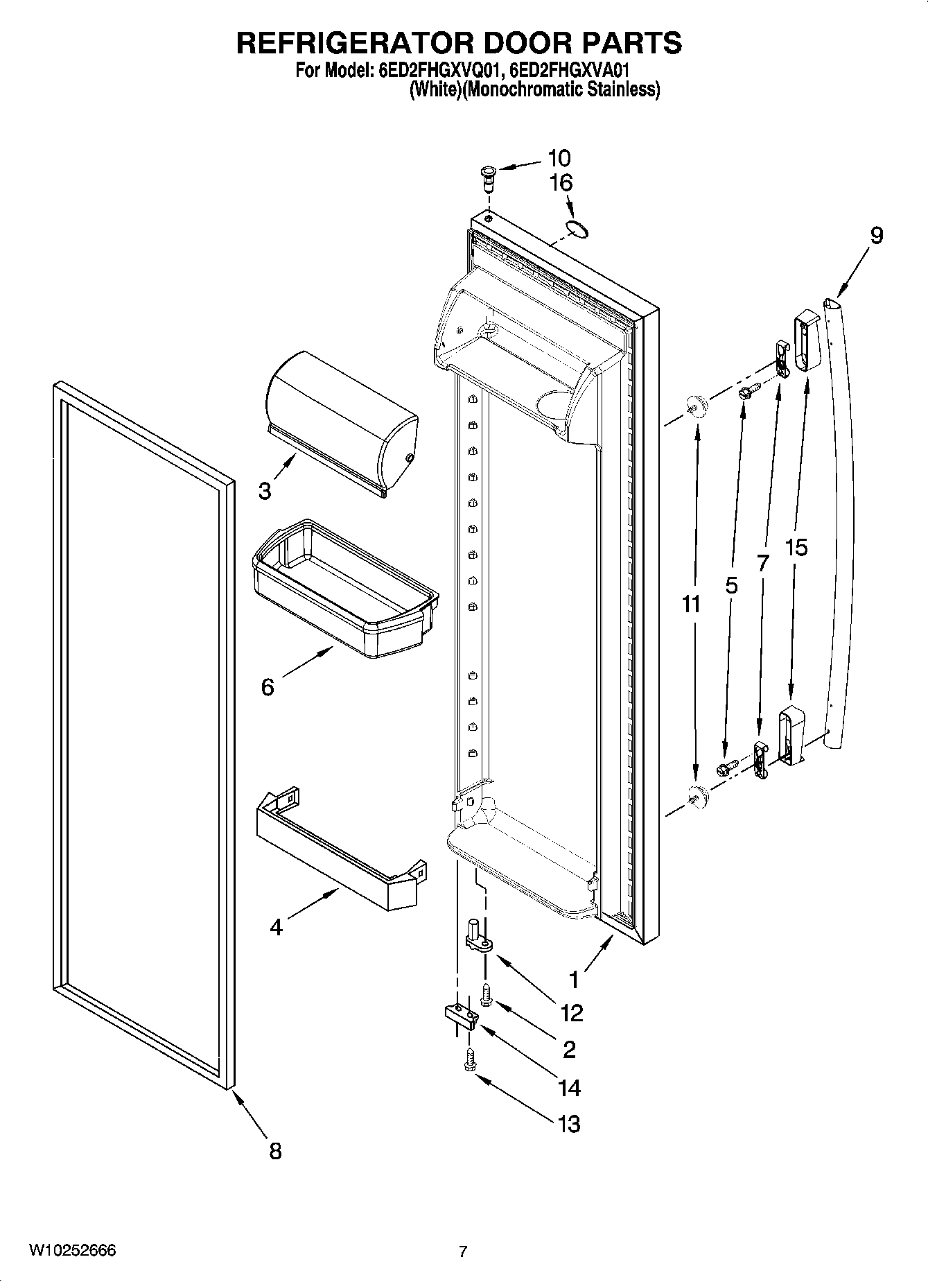 06 - REFRIGERATOR DOOR PARTS