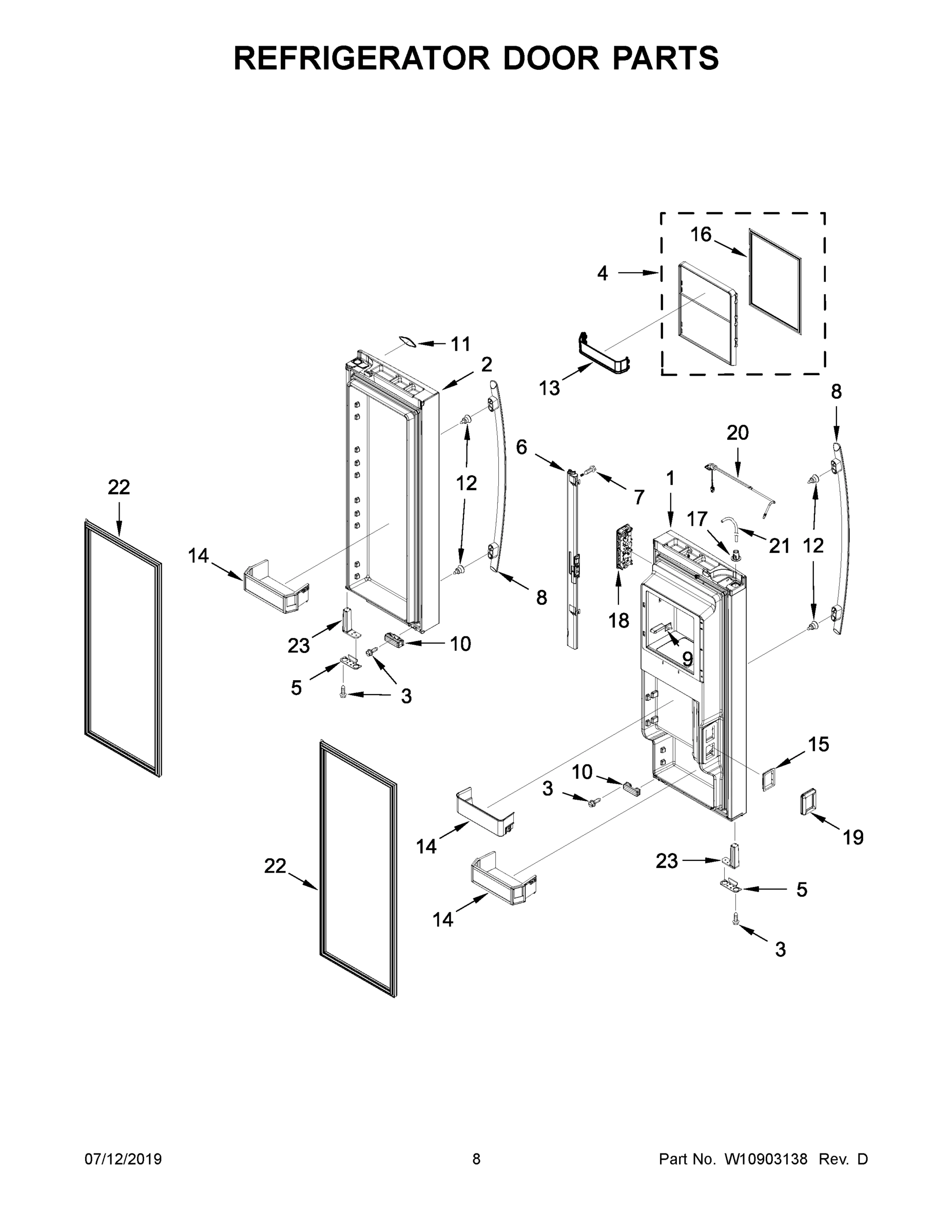 05 - REFRIGERATOR DOOR PARTS