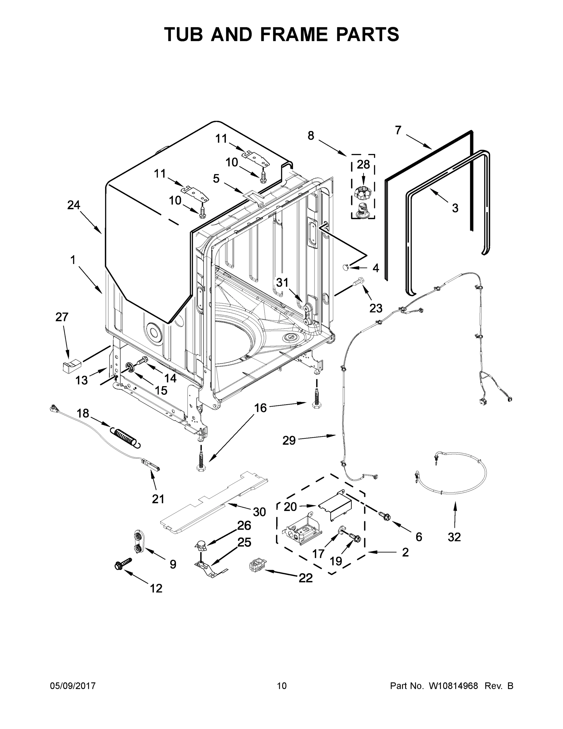 06 - TUB AND FRAME PARTS