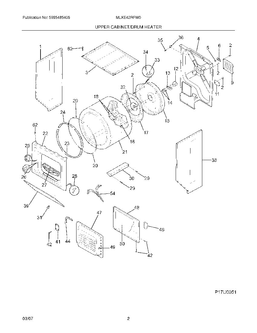 03 - UPPER CABINET/DRUM HEATER