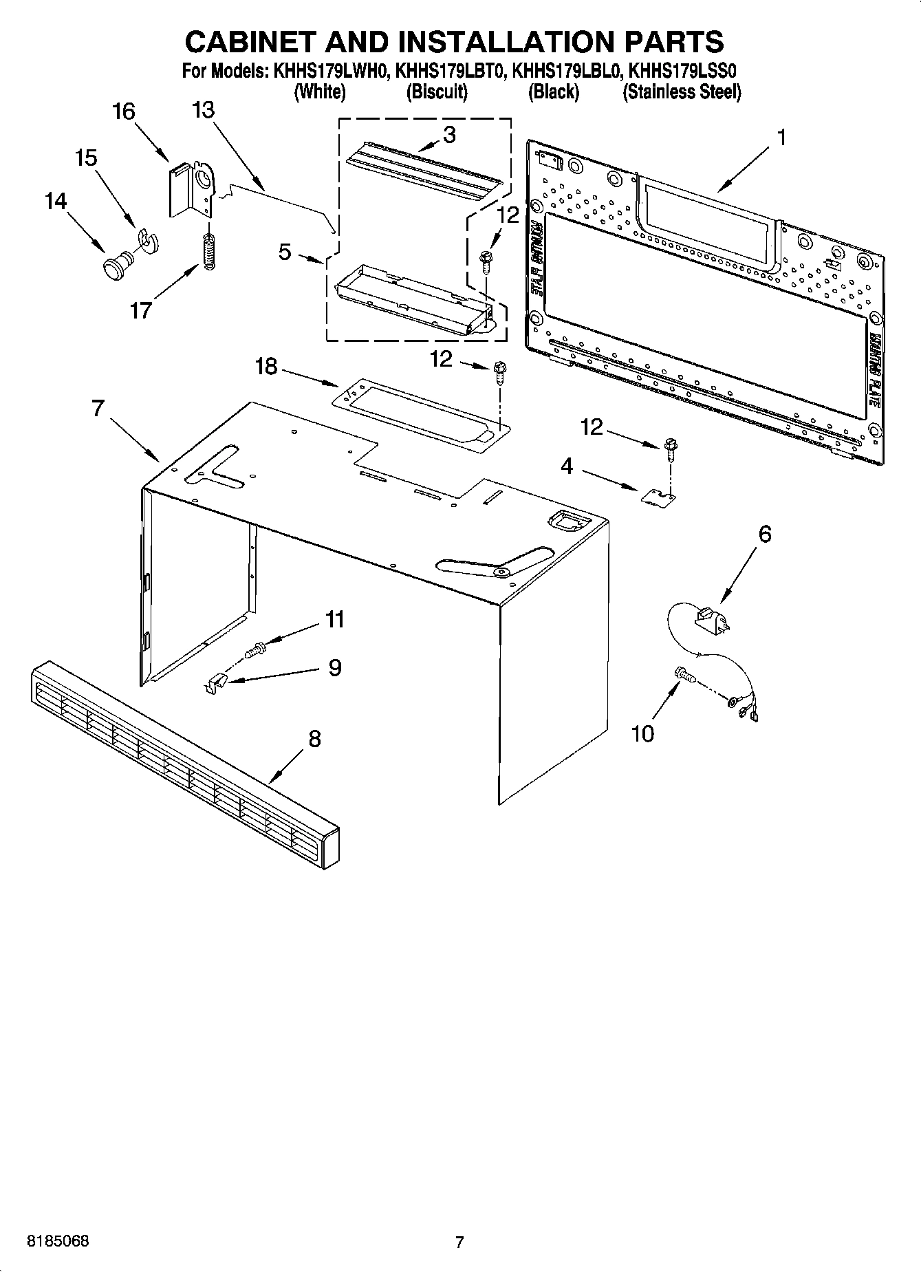 06 - CABINET AND INSTALLATION PARTS