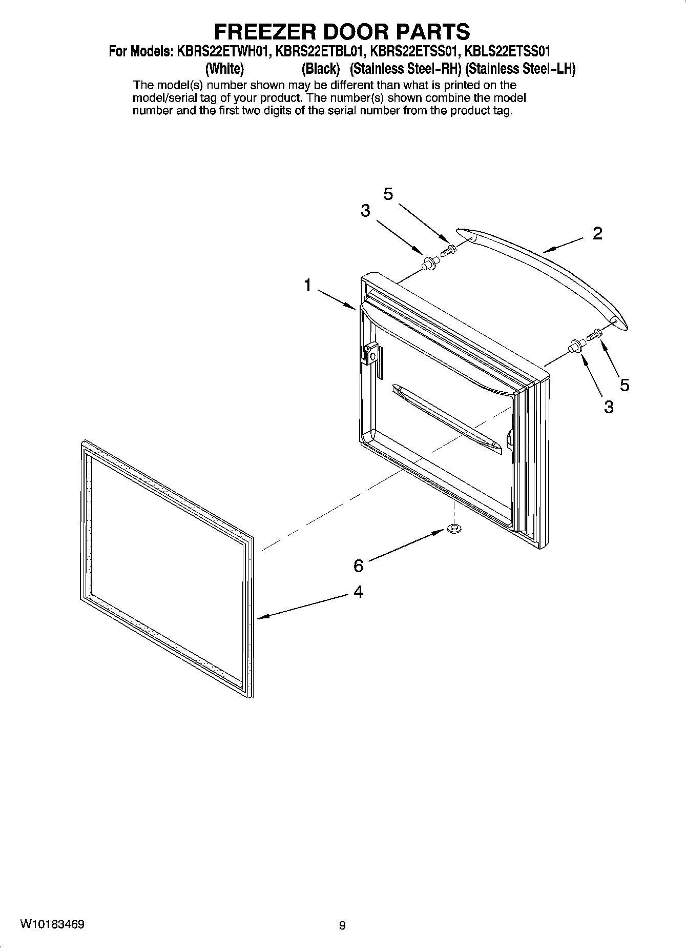 05 - FREEZER DOOR PARTS