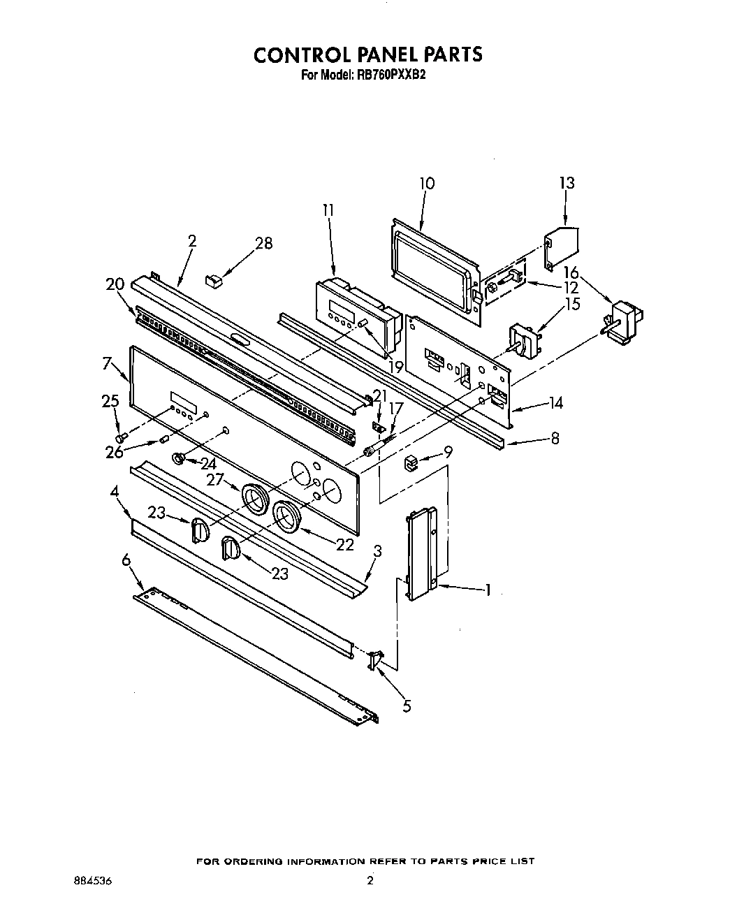 02 - CONTROL PANEL, LIT/OPTIONAL