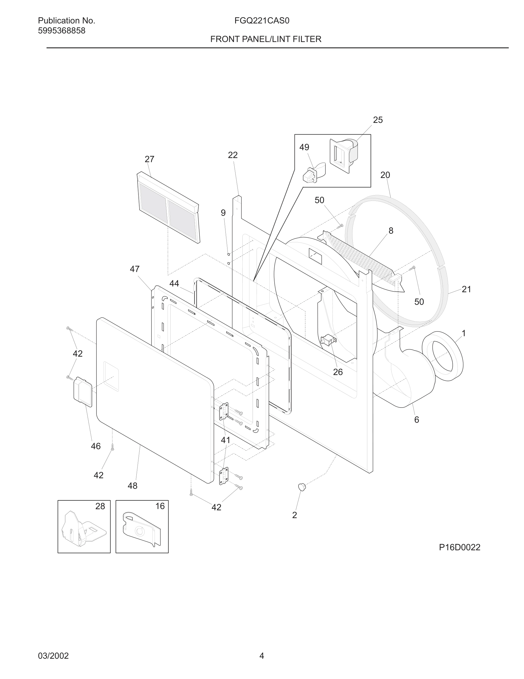 05 - FRONT PANEL/LINT FILTER