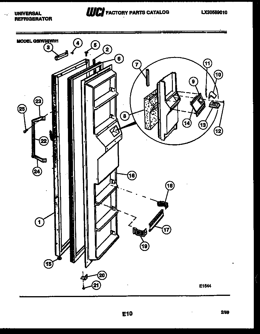 02 - FREEZER DOOR PARTS