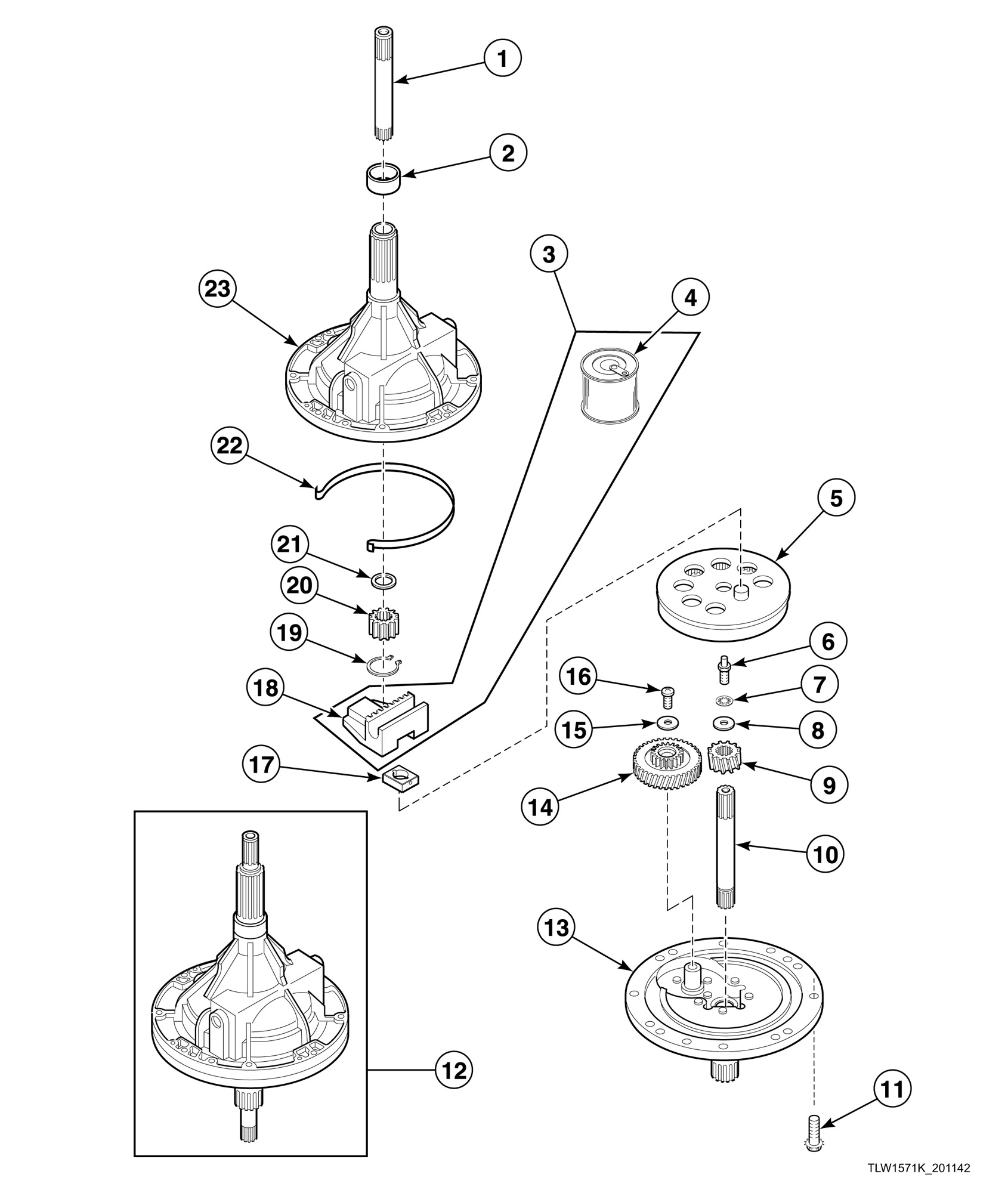 Transmission Assembly (Drawing 1 of 2)