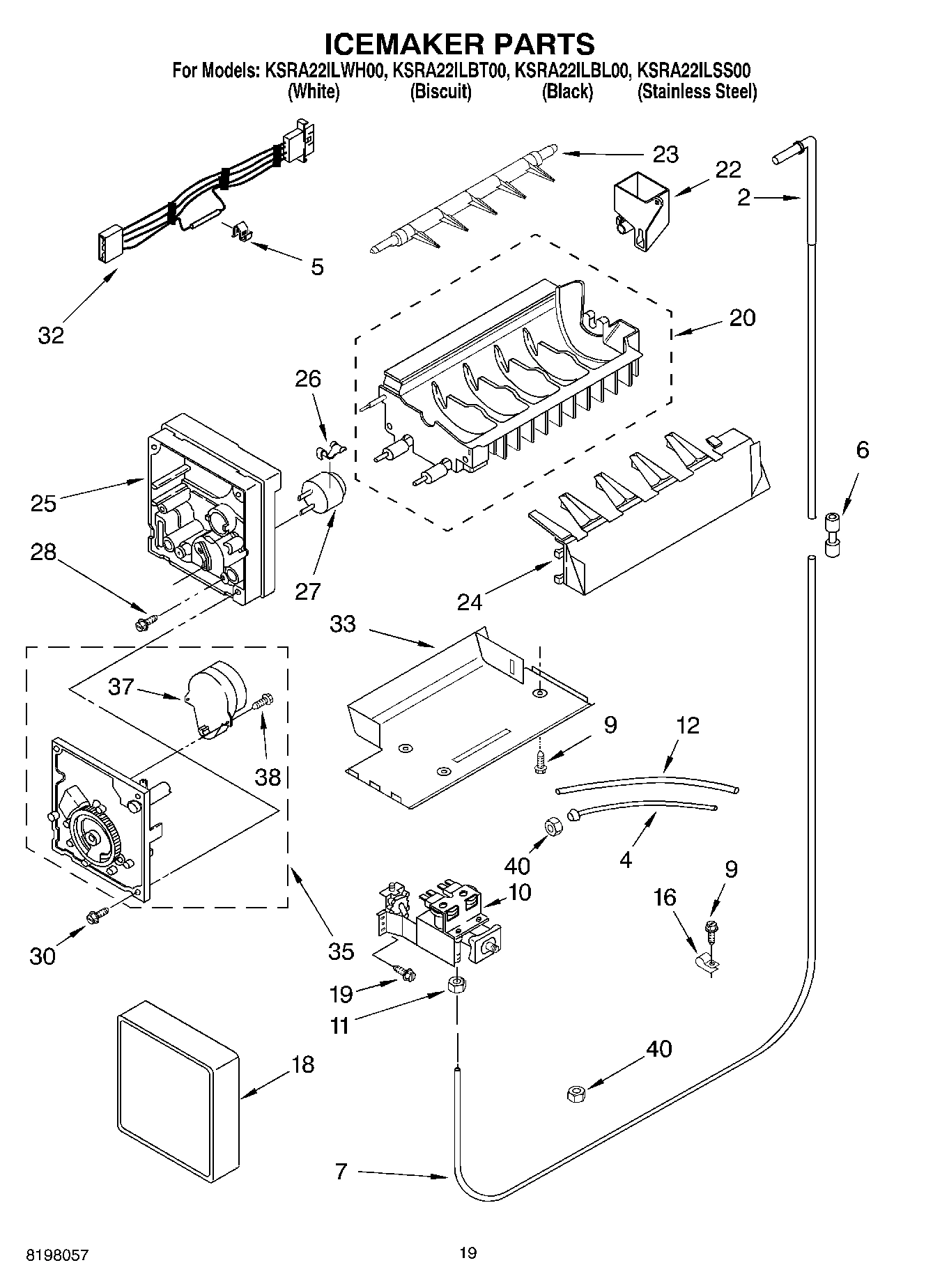 11 - ICEMAKER PARTS