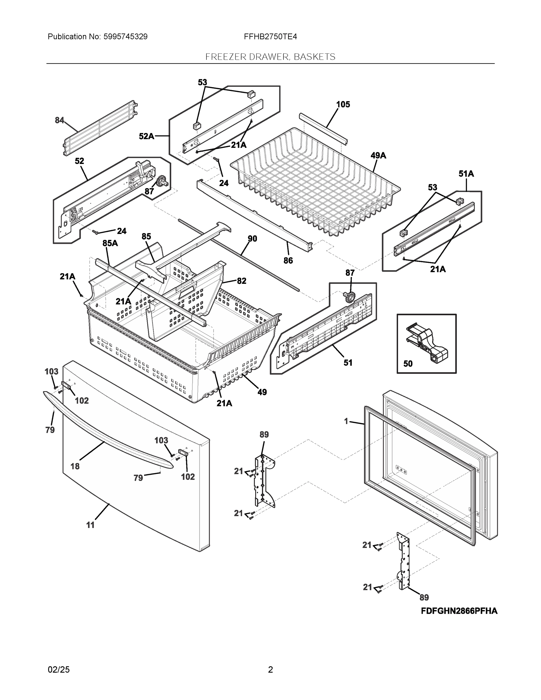 02 - FREEZER DRAWER, BASKETS