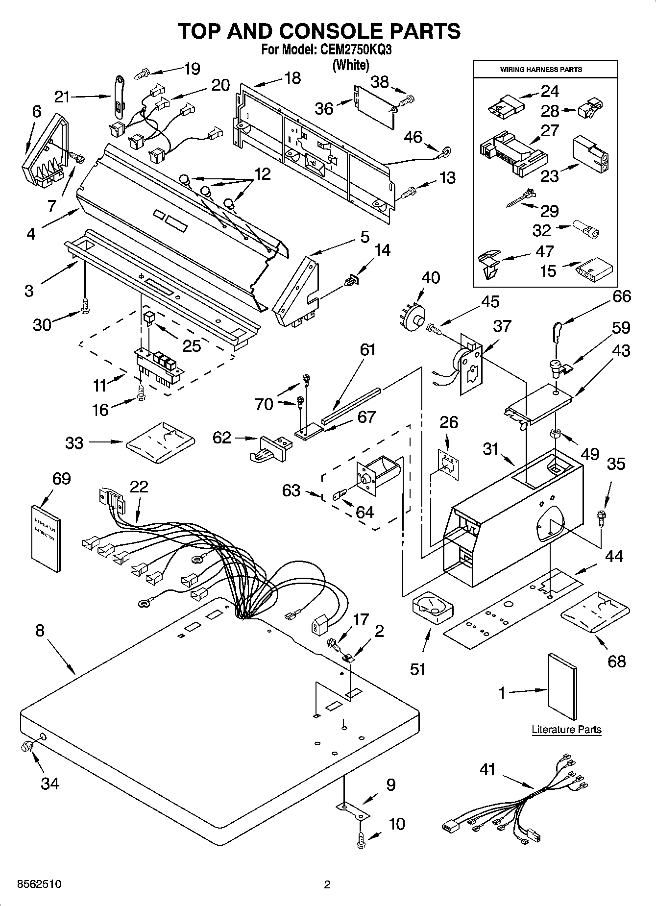 01 - TOP AND CONSOLE PARTS