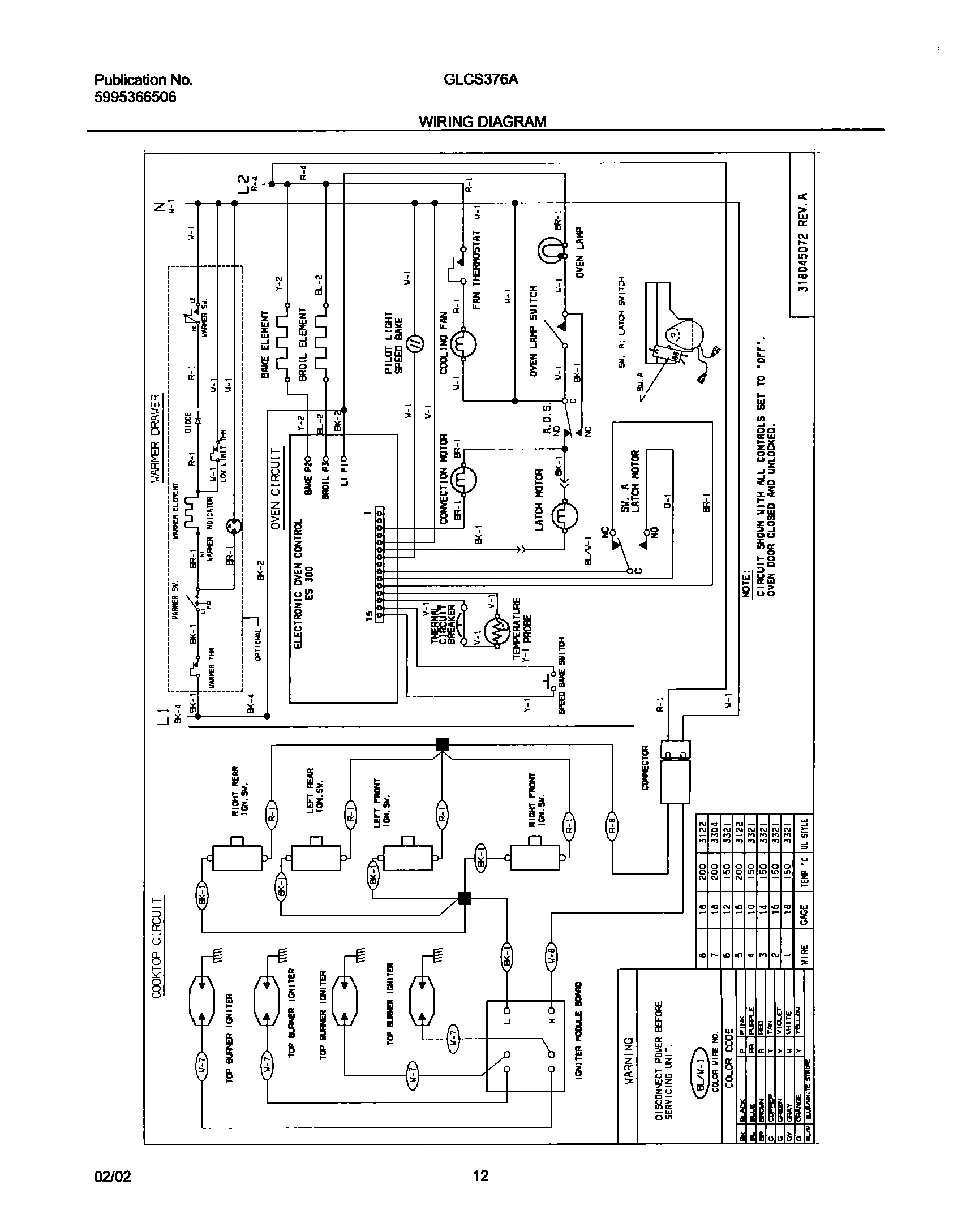 12 - WIRING DIAGRAM
