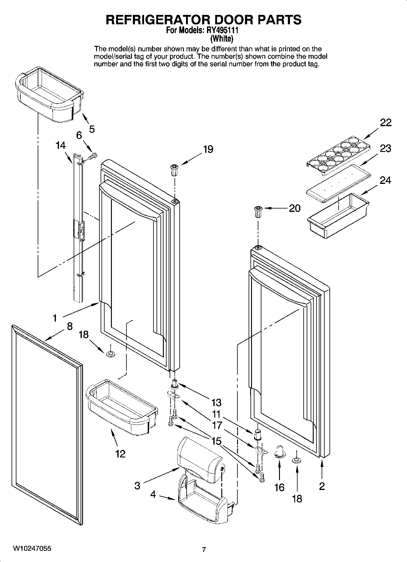 04 - REFRIGERATOR DOOR PARTS