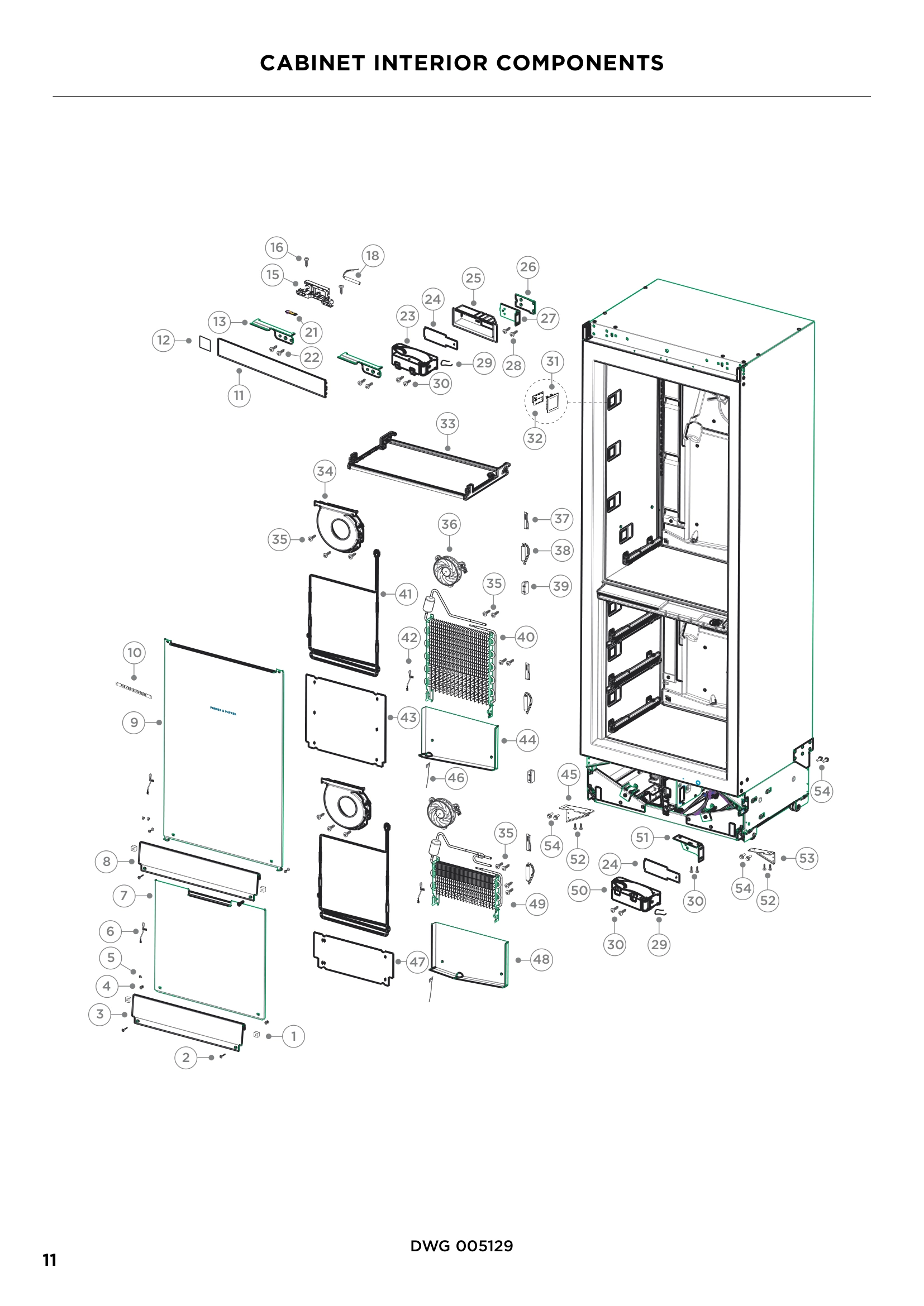 CABINET INTERIOR COMPONENTS