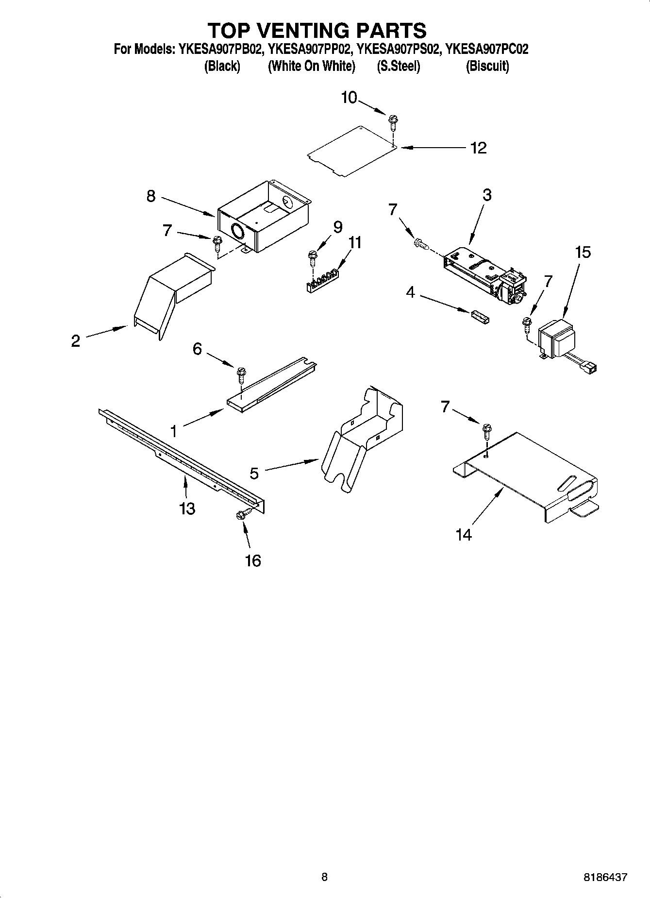 06 - TOP VENTING PARTS, OPTIONAL PARTS