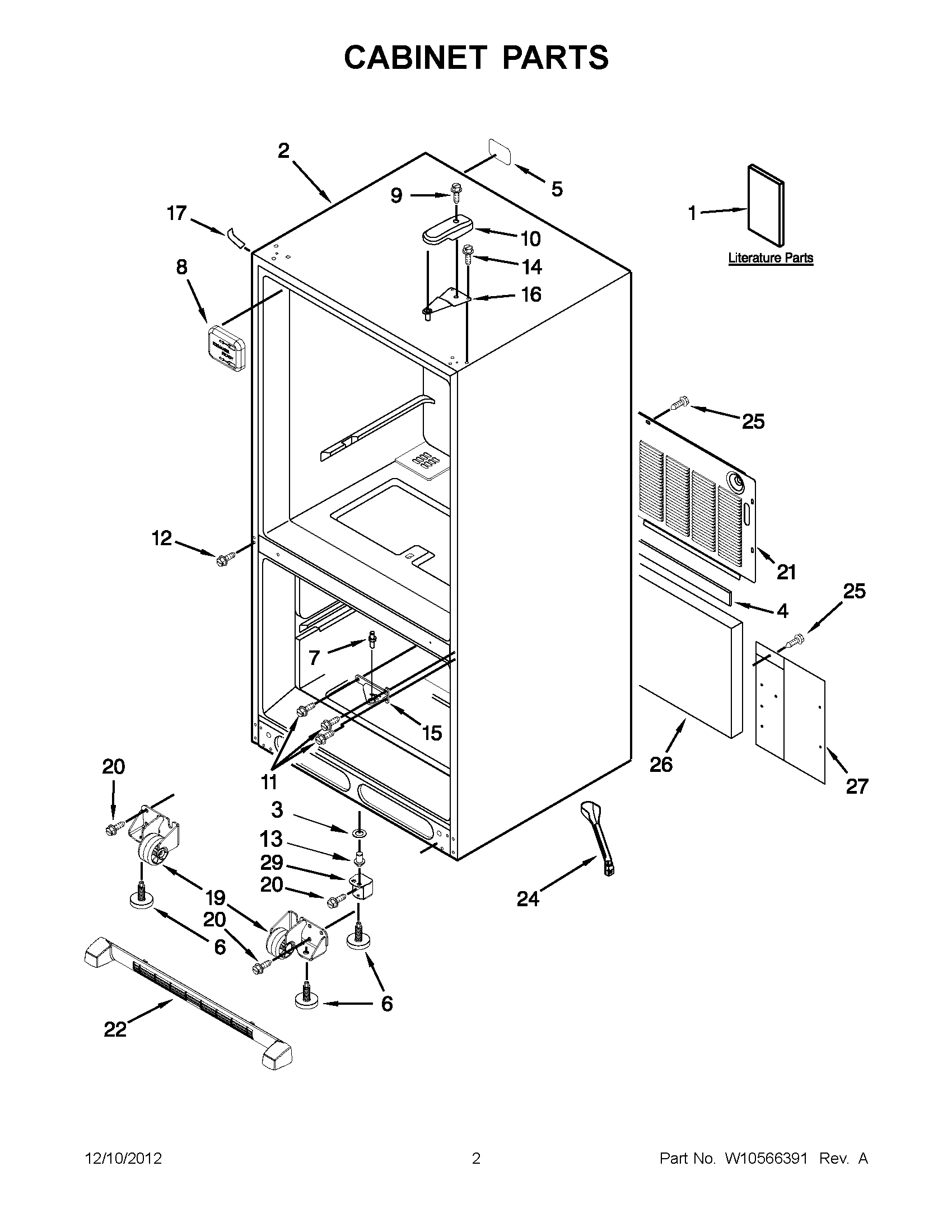 01 - CABINET PARTS