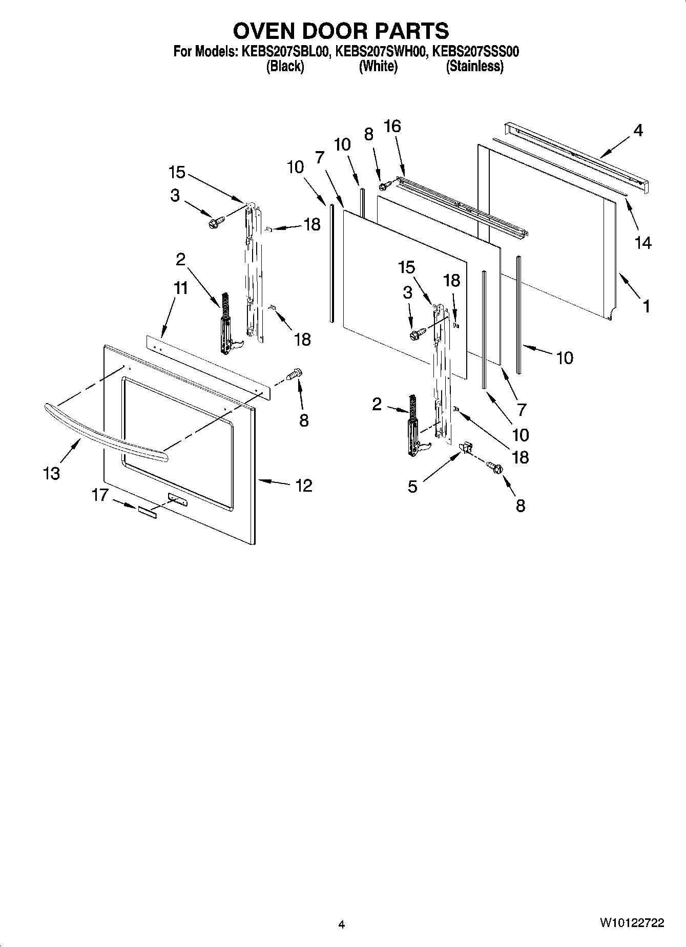 03 - OVEN DOOR PARTS