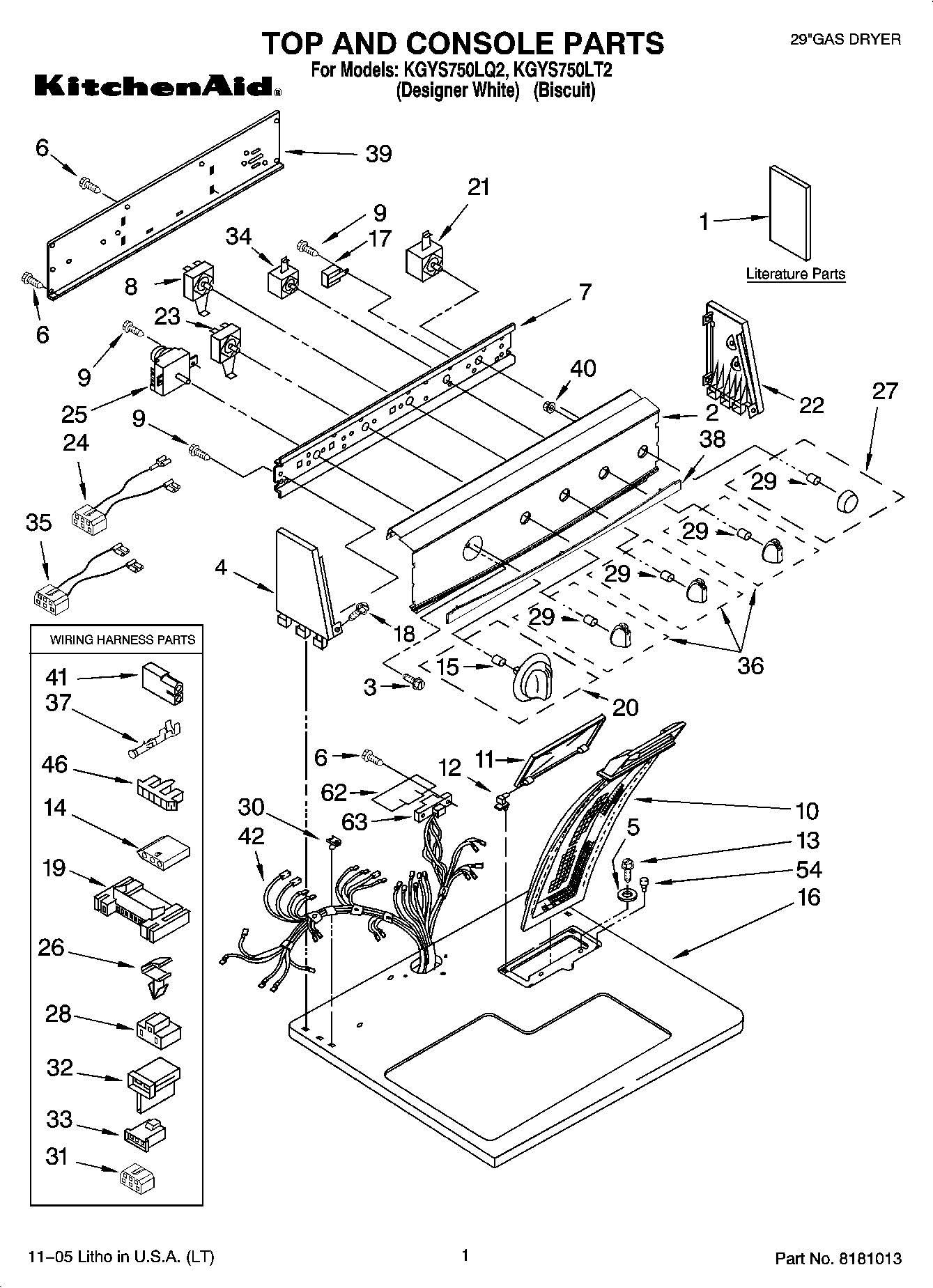 01 - TOP AND CONSOLE PARTS
