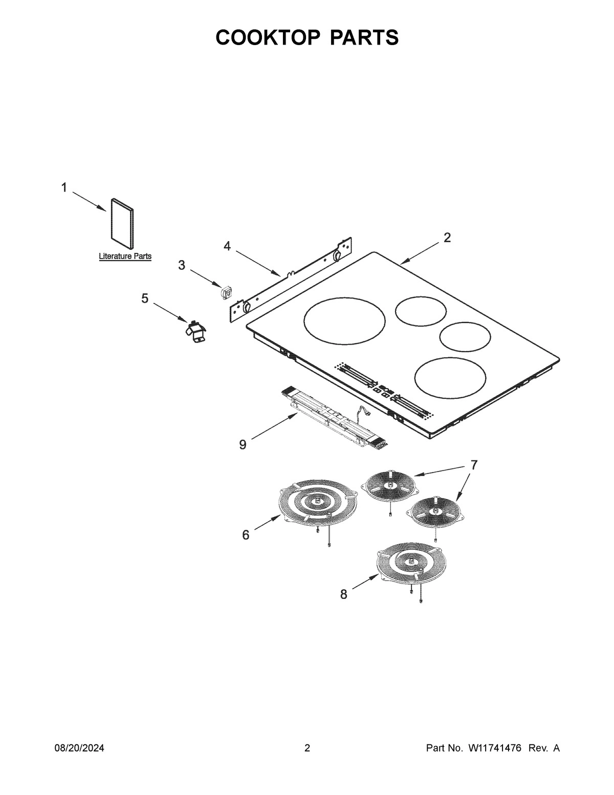 02 - COOKTOP PARTS
