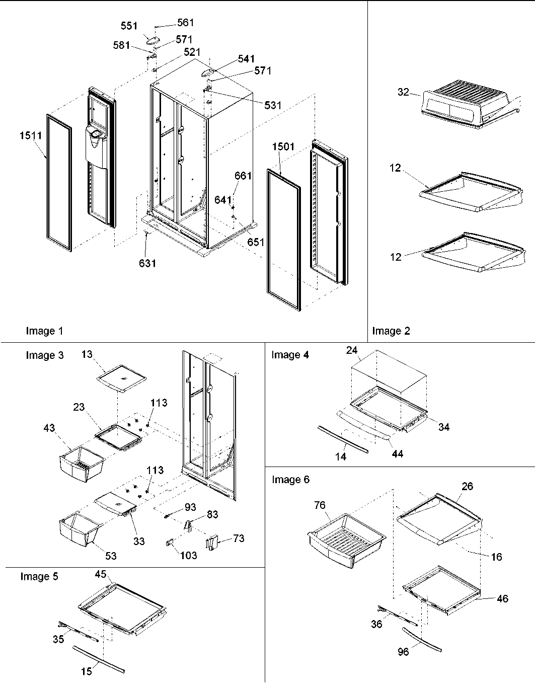 10 - HINGES, & REFRIGERATOR SHELVING