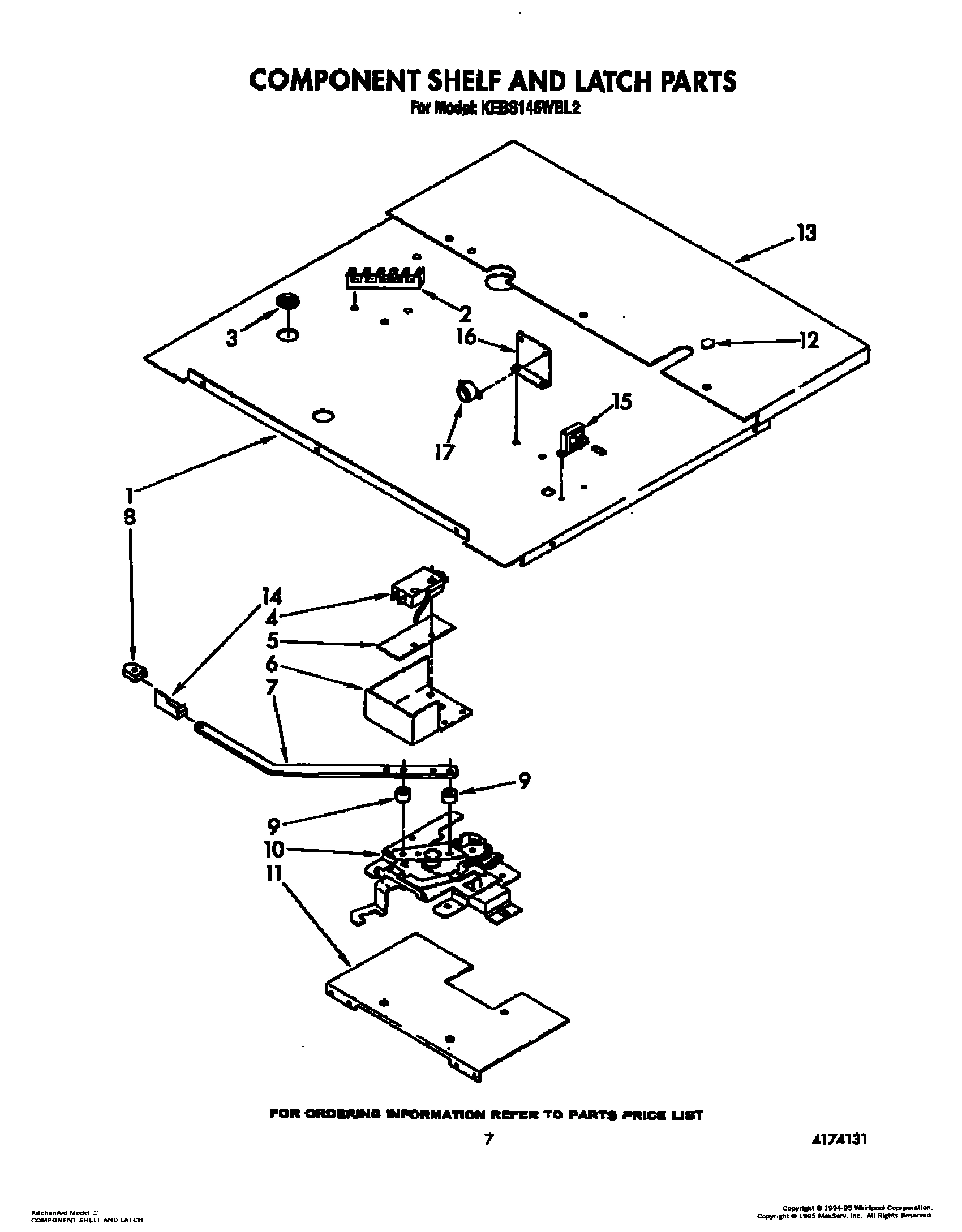 05 - COMPONENT SHELF AND LATCH