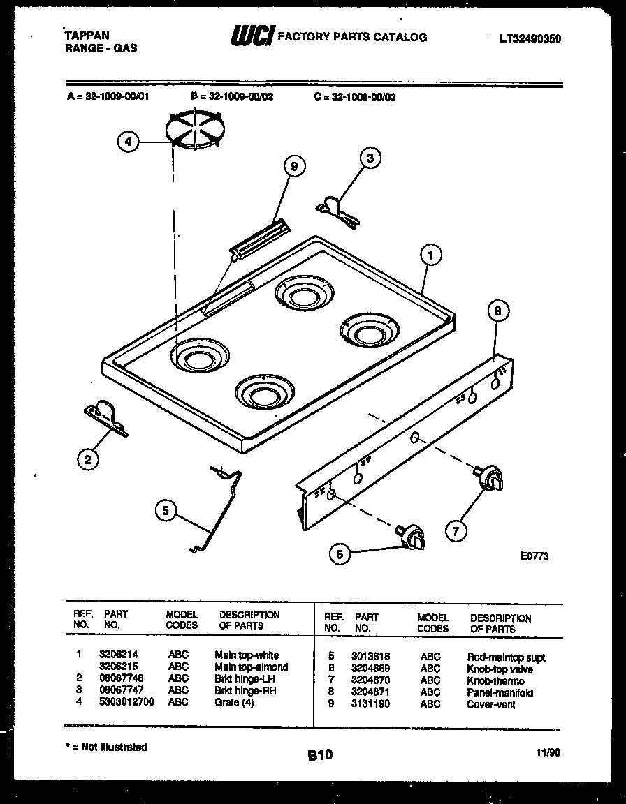 03 - COOKTOP PARTS