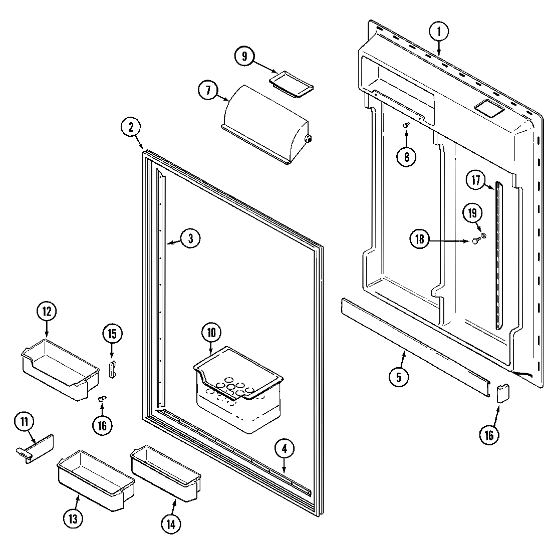 05 - FRESH FOOD INNER DOOR