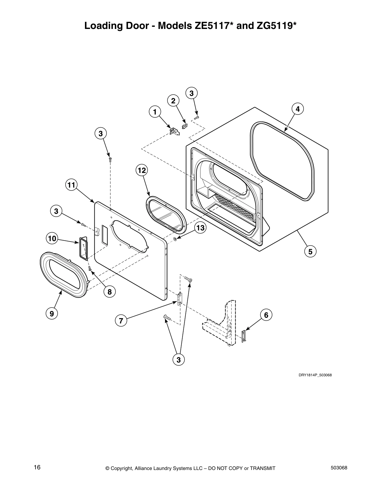 Loading Door - Models ZE5117* and ZG5119*