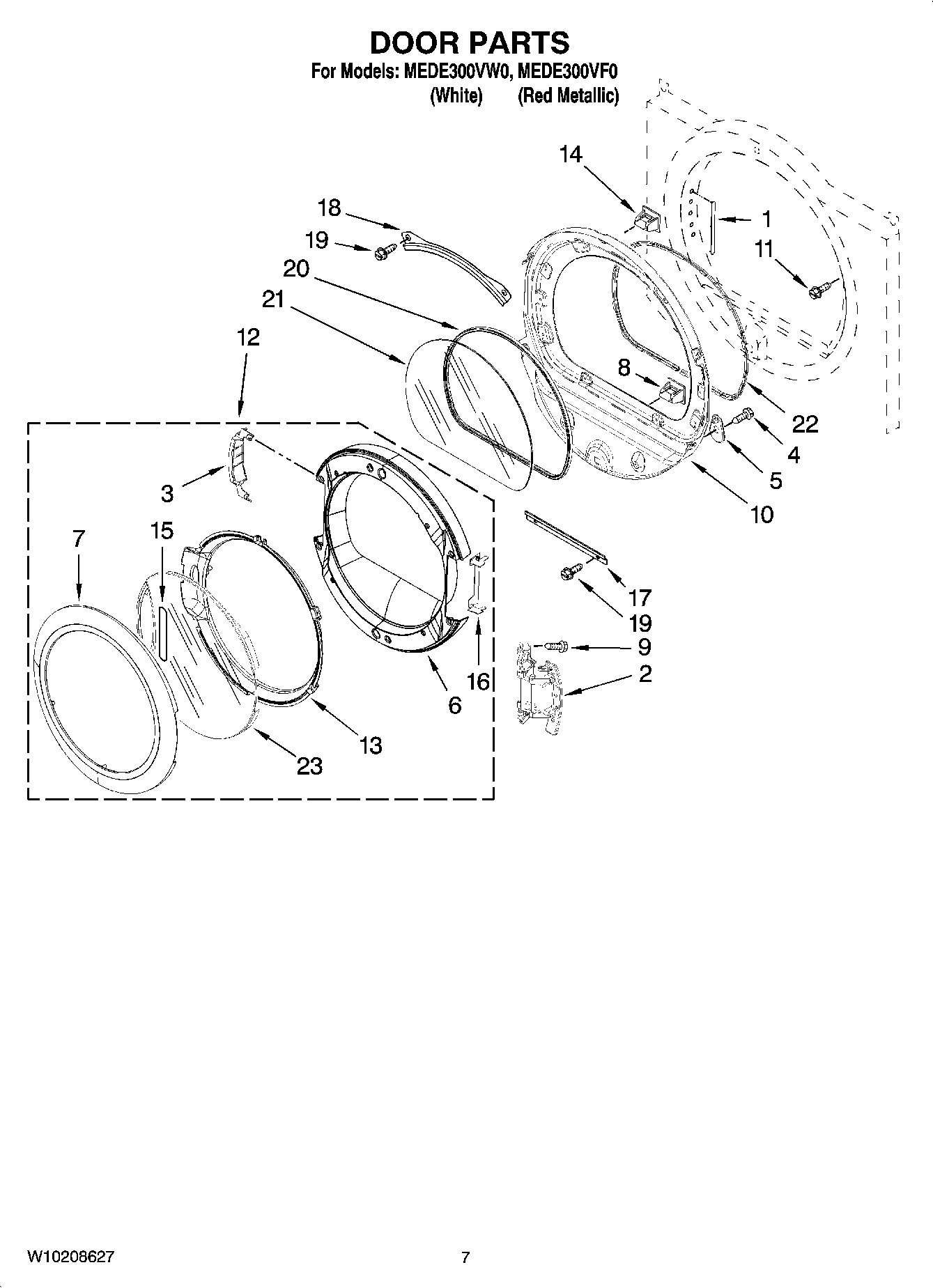 04 - DOOR PARTS, OPTIONAL PARTS (NOT INCLUDED)