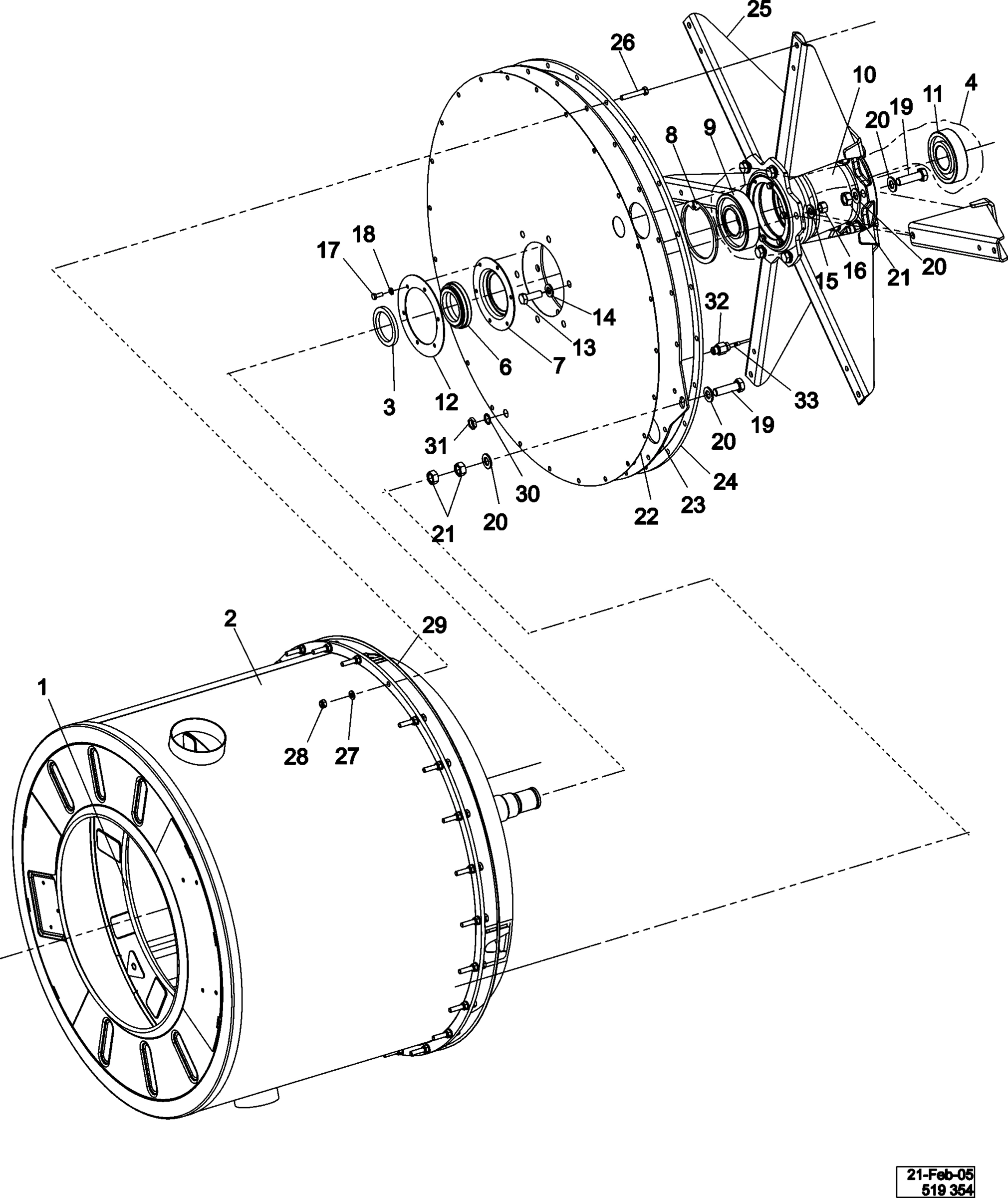 08 - BASKET & OUTER SHELL ASSEMBLY