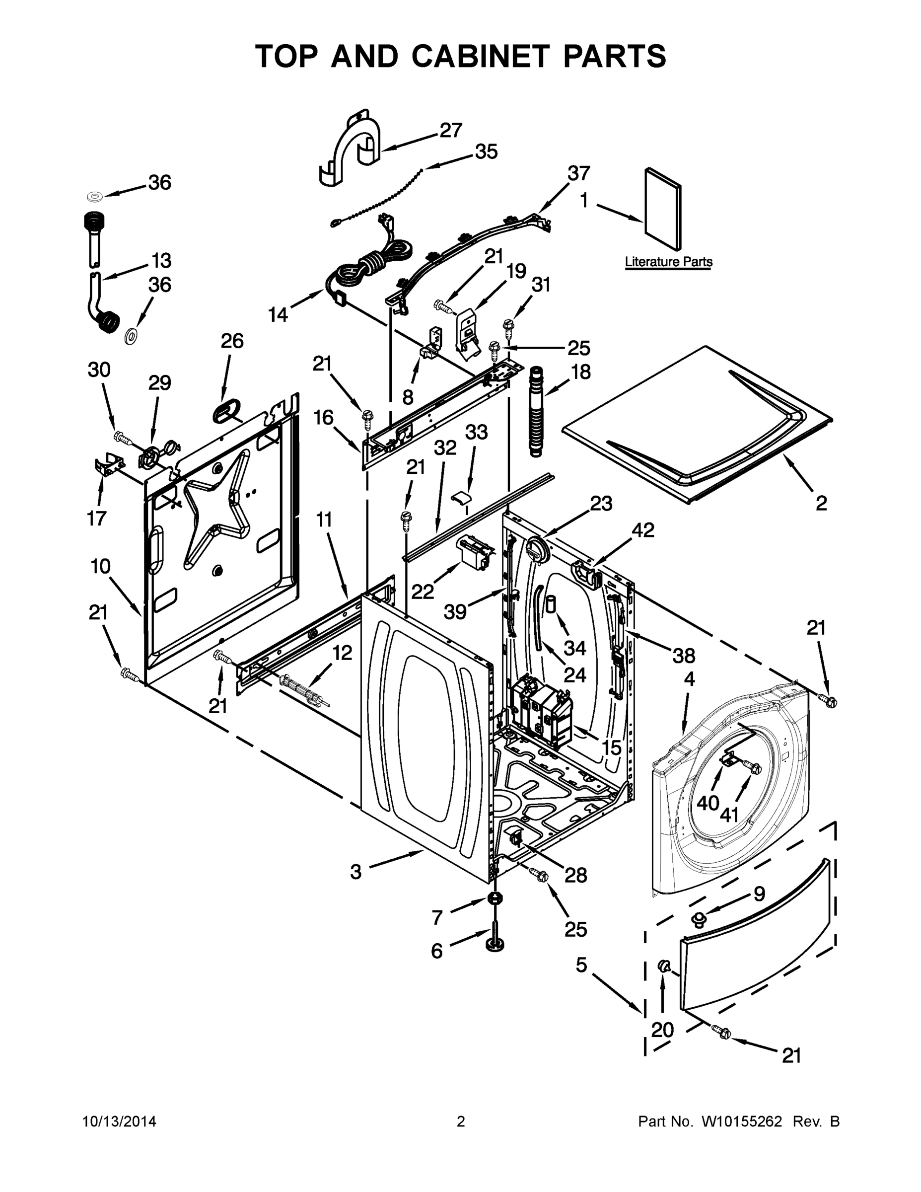 02 - TOP AND CABINET PARTS
