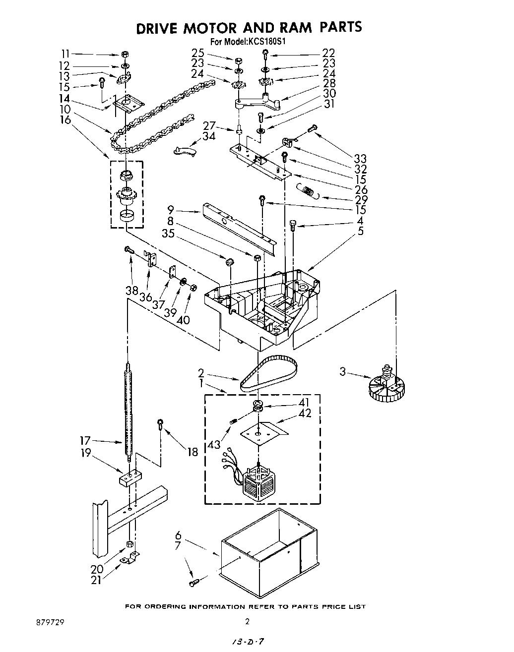 02 - DRIVE MOTOR AND RAM